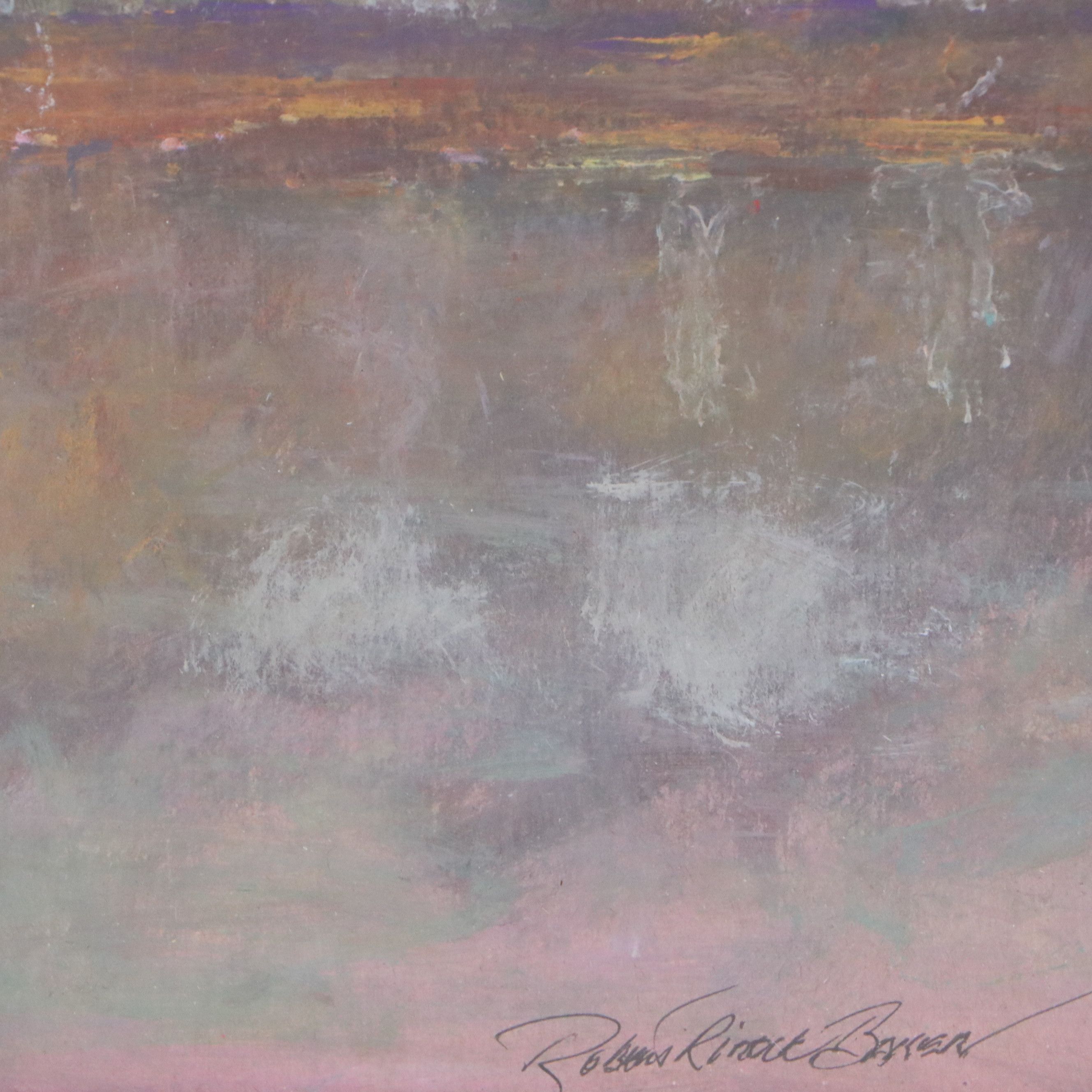 Robert Riddle Baker Acrylic Painting "Boating Day," 2025