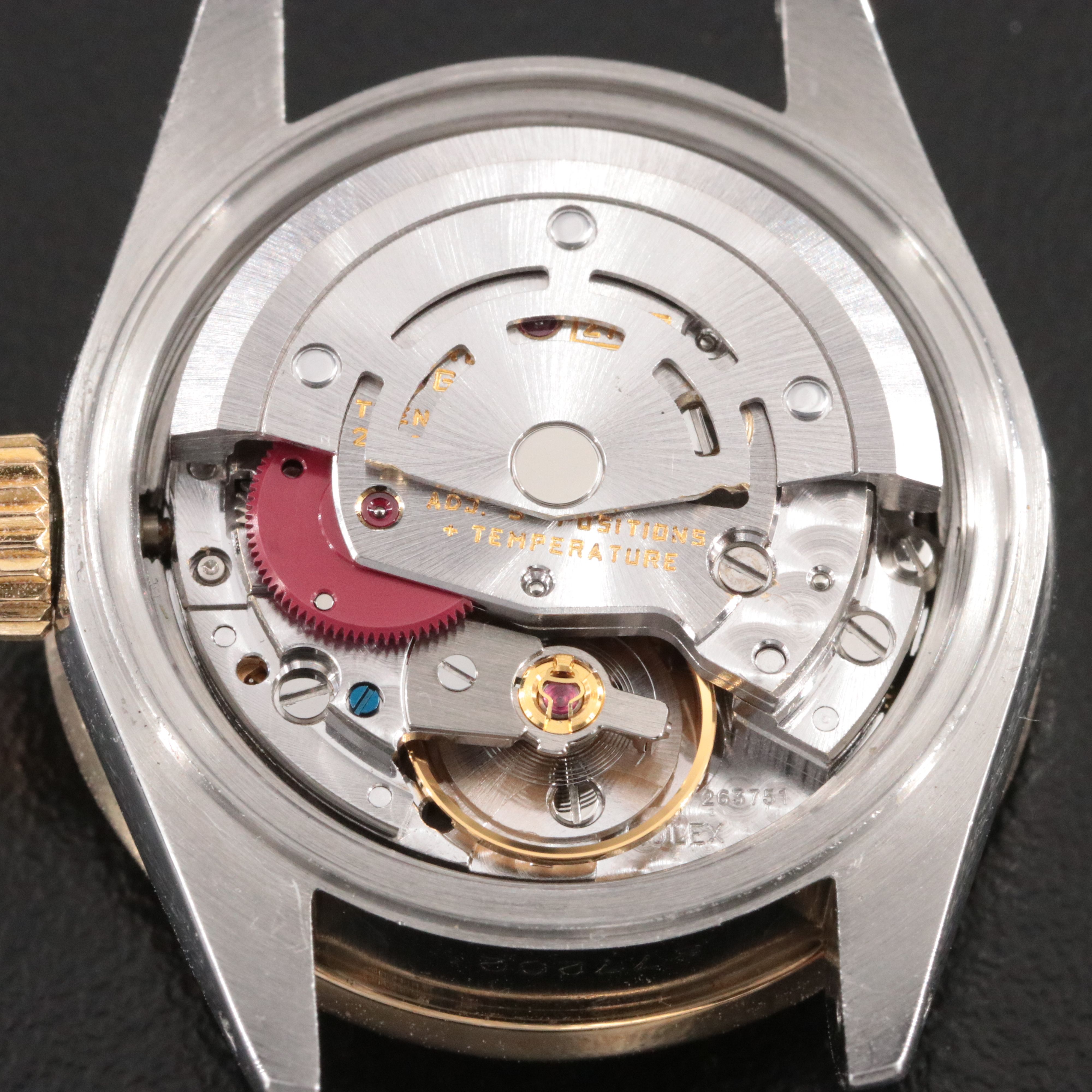 1984 Rolex Custom Diamond Bezel Two Tone Date Watch Model 69173 | EBTH