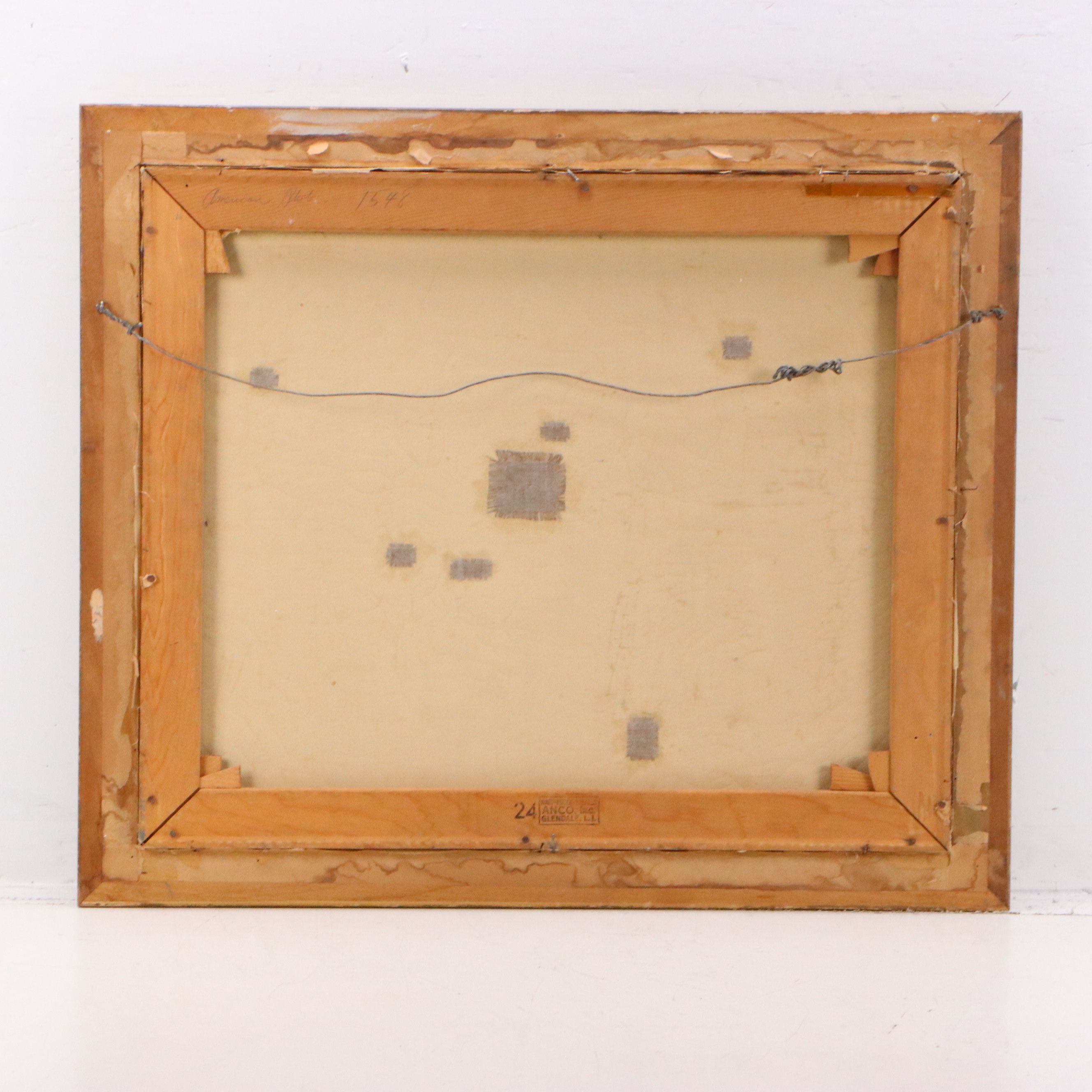 Camillo Adriani Fall Landscape Oil Painting, Late 20th Century