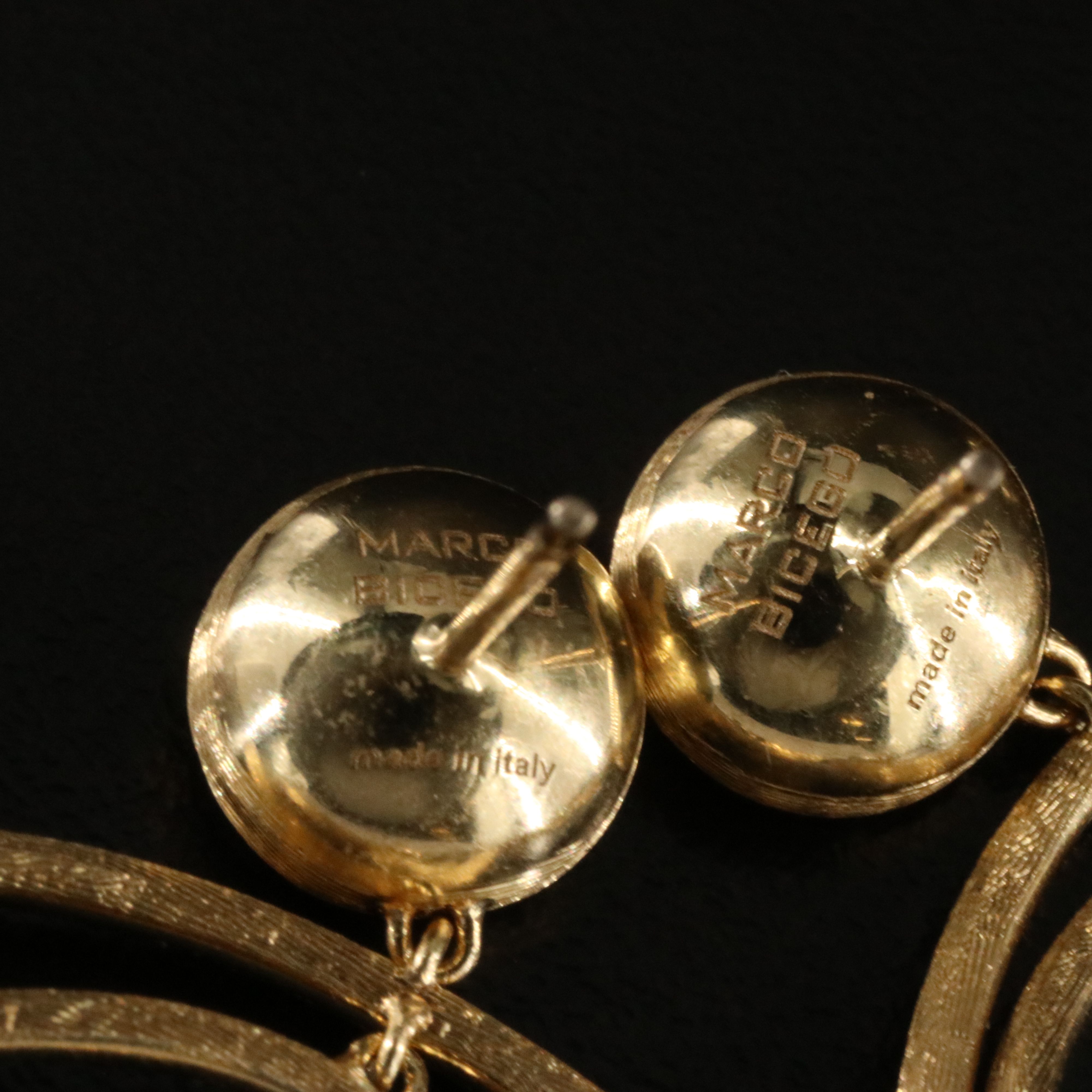 Marco Bicego Jaipur Color 18K Multi Gemstone Double Hoop Earrings