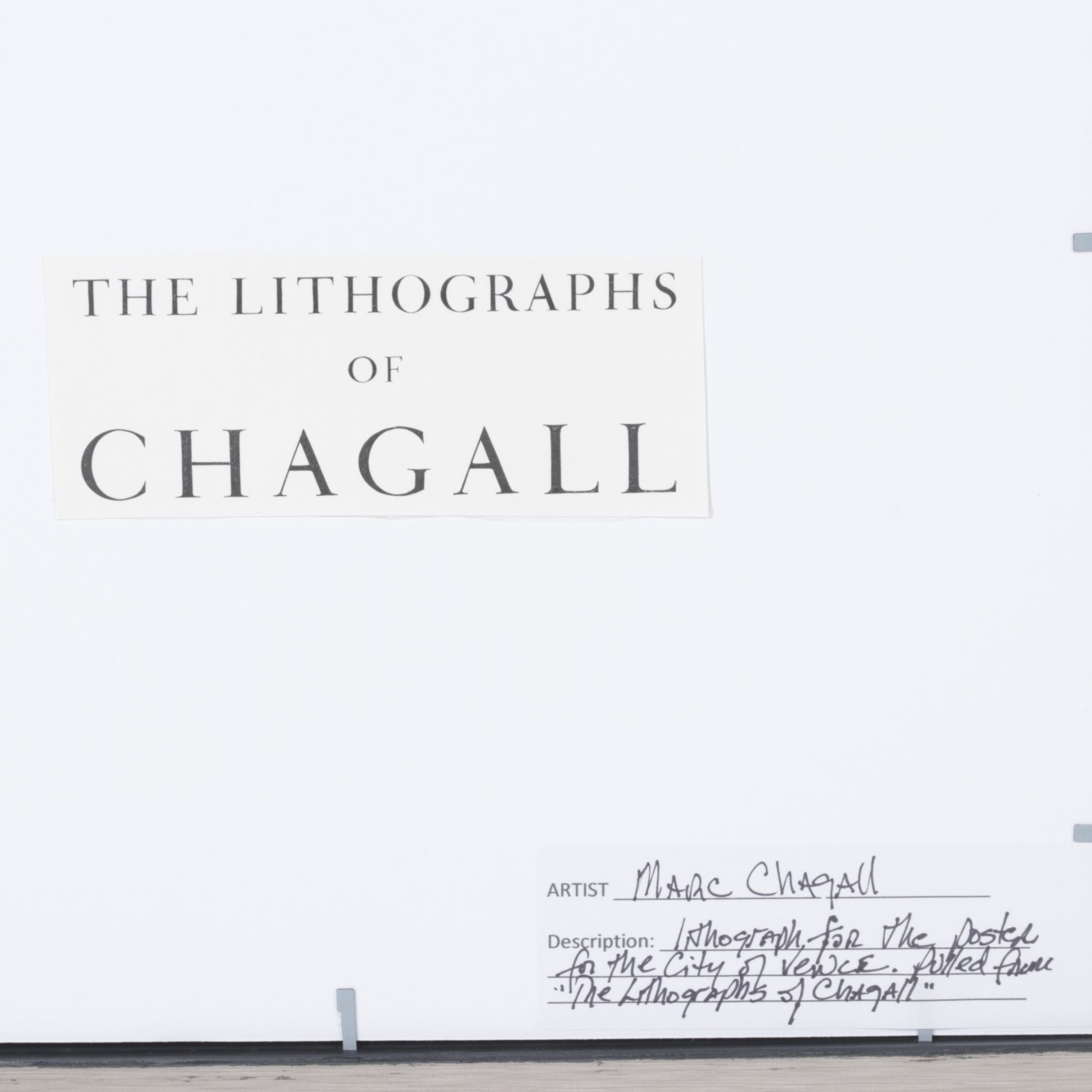 Lithograph after Marc Chagall "Affiche Pour la Ville de Vence"