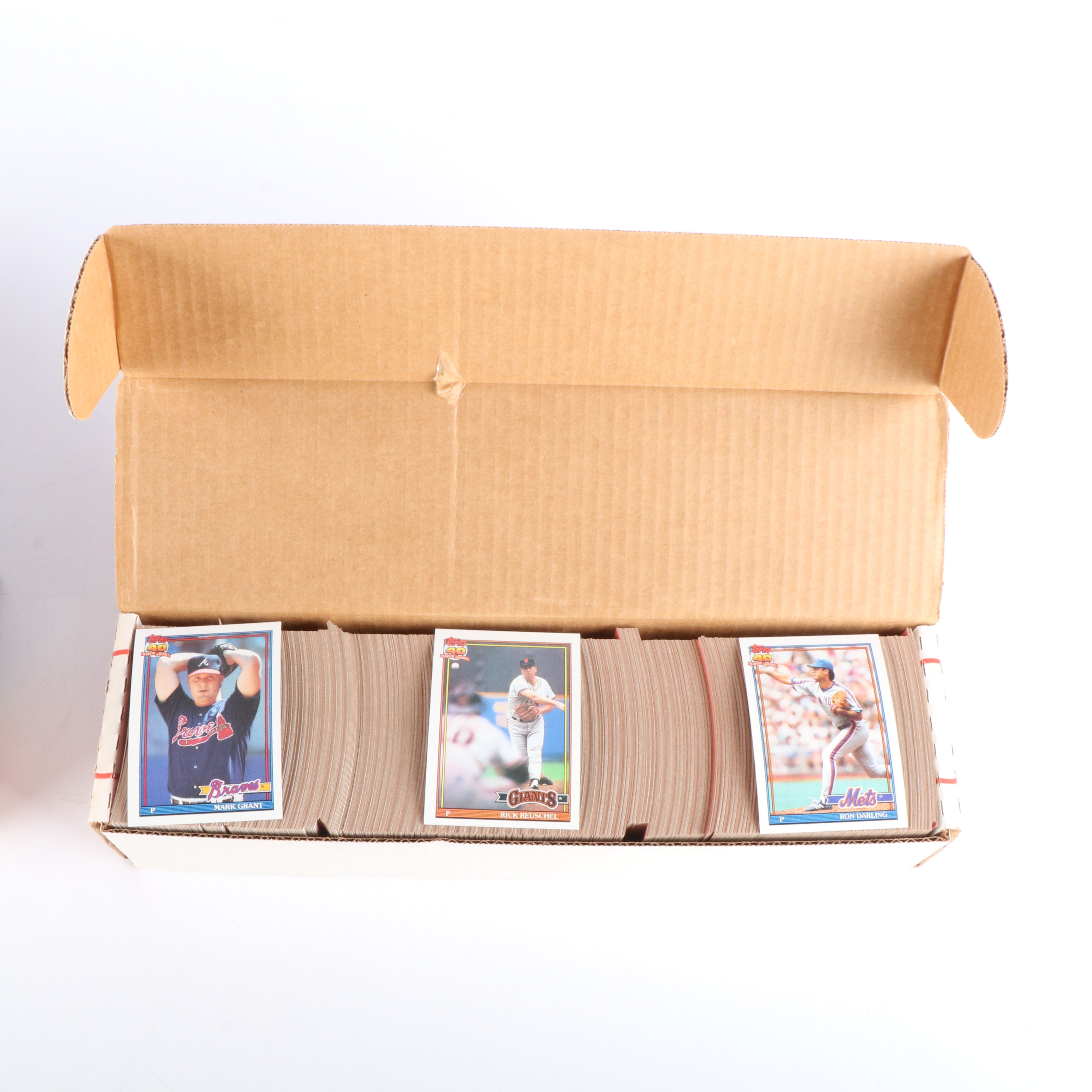 Five Different Baseball Card Sets, Topps, Donruss, Score, and Fleer