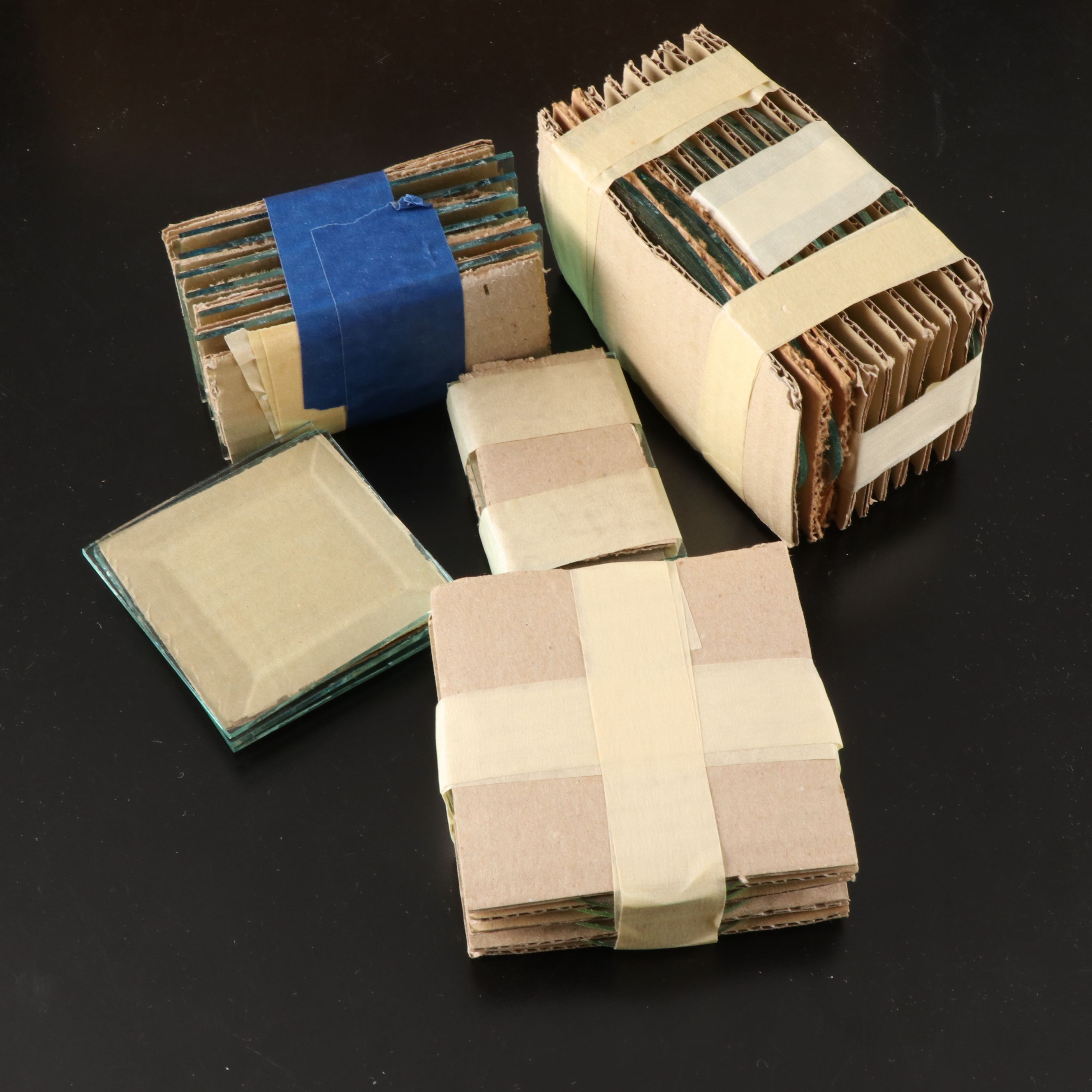 Lihua Glass Pattern Set with More Clear Beveled and Other Glass Pieces