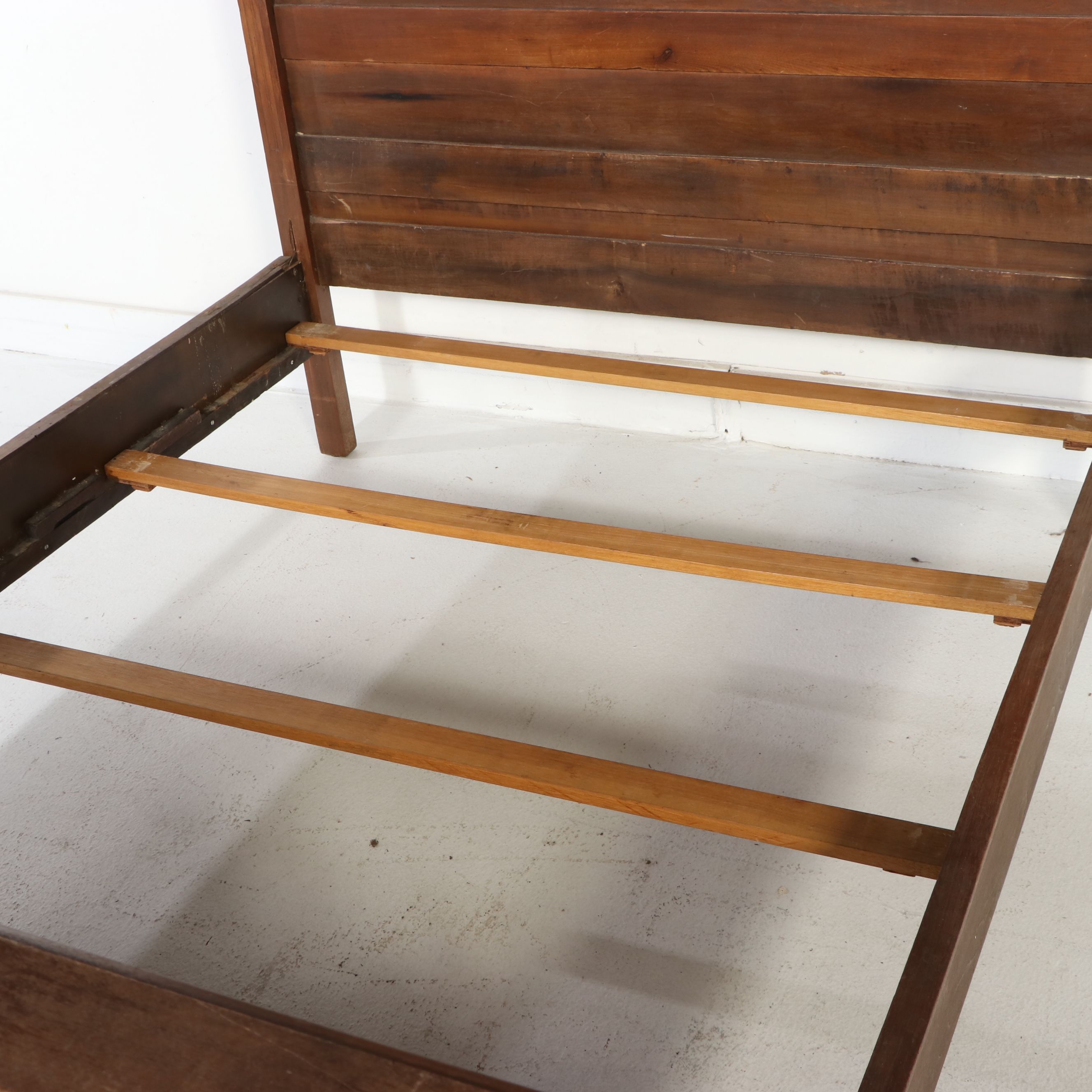 Victorian Eastlake Style Walnut Bed Frame, Late 19th Century