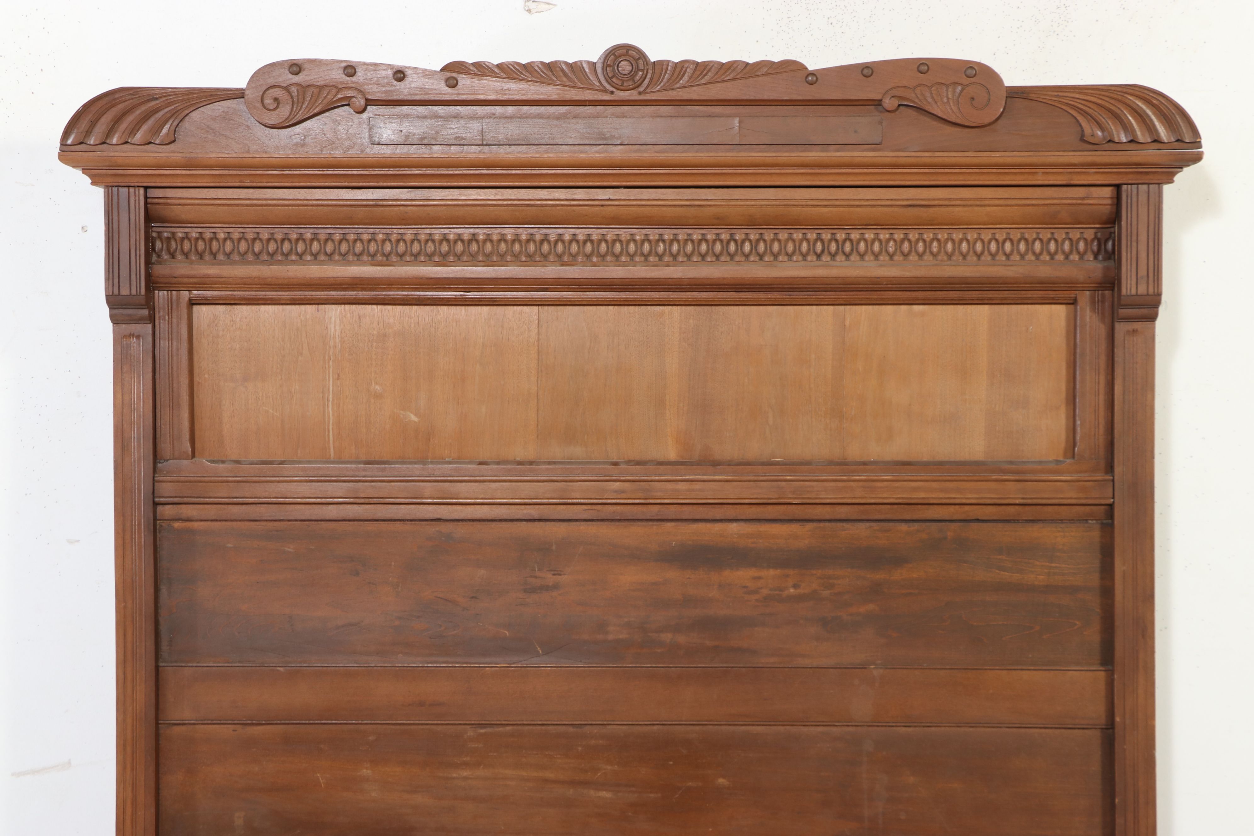 Victorian Eastlake Style Walnut Bed Frame, Late 19th Century