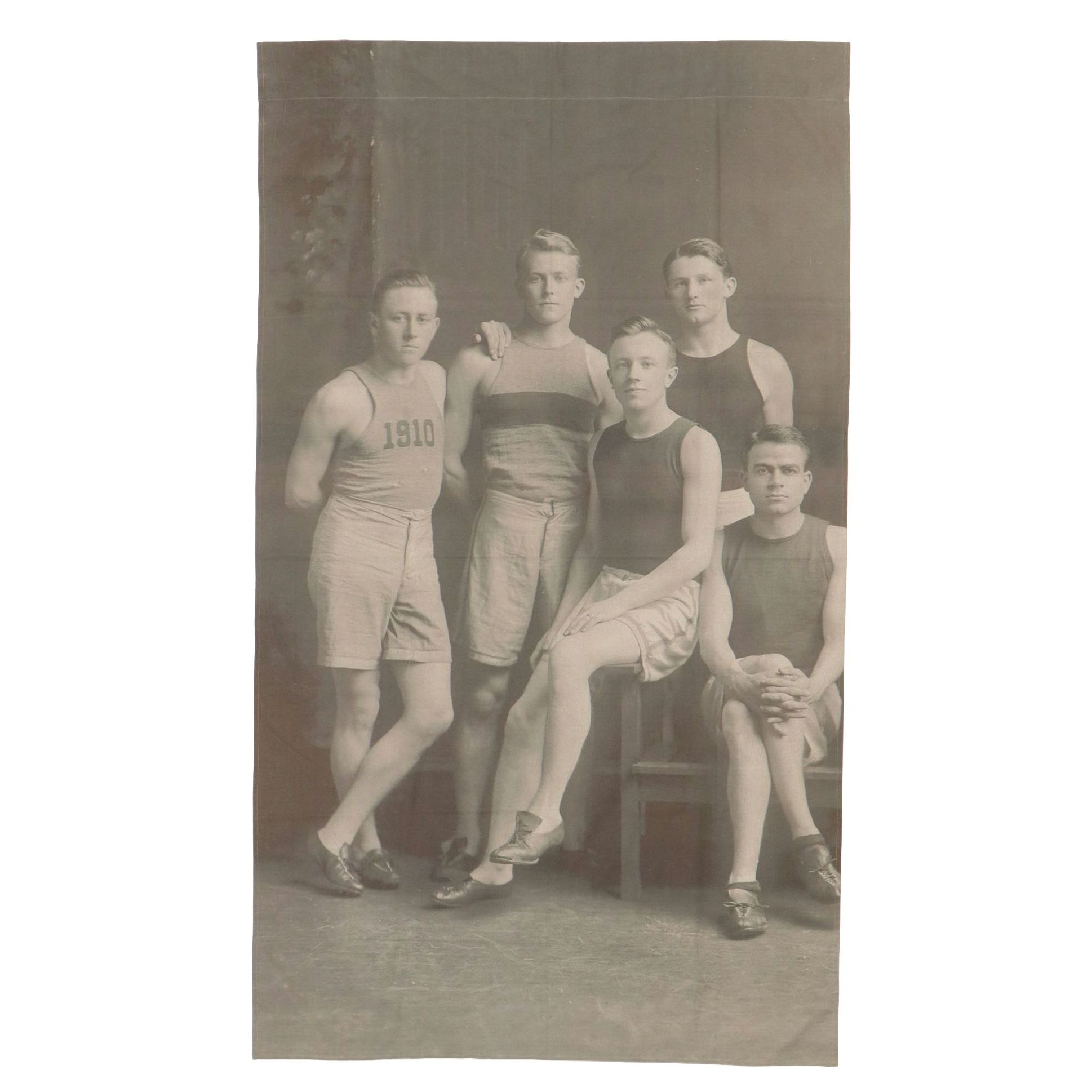 Abercrombie & Fitch Window Display of Early 20th Century Athletes