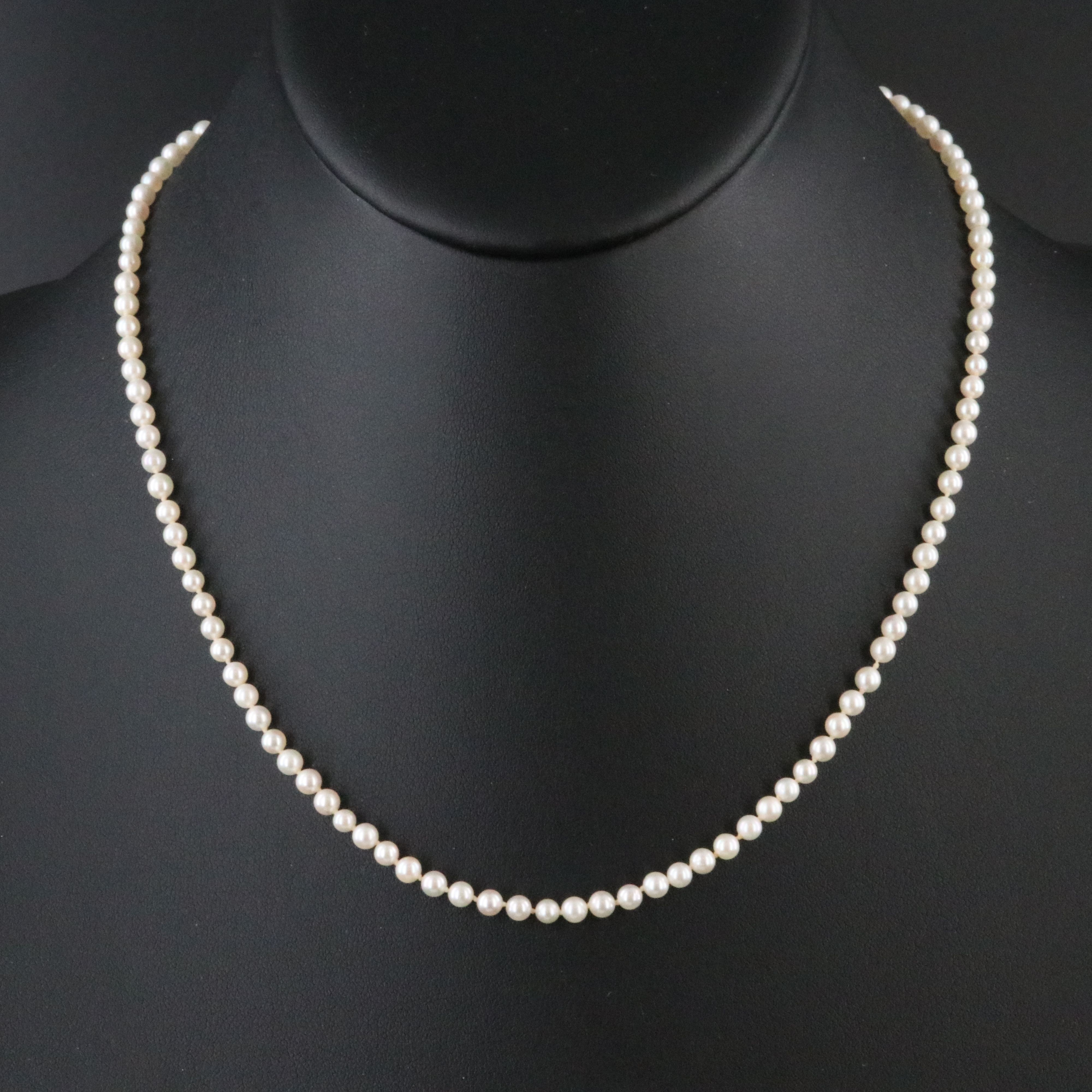 Juergens & Andersen Add-a-Pearl Necklace with 14K Clasp