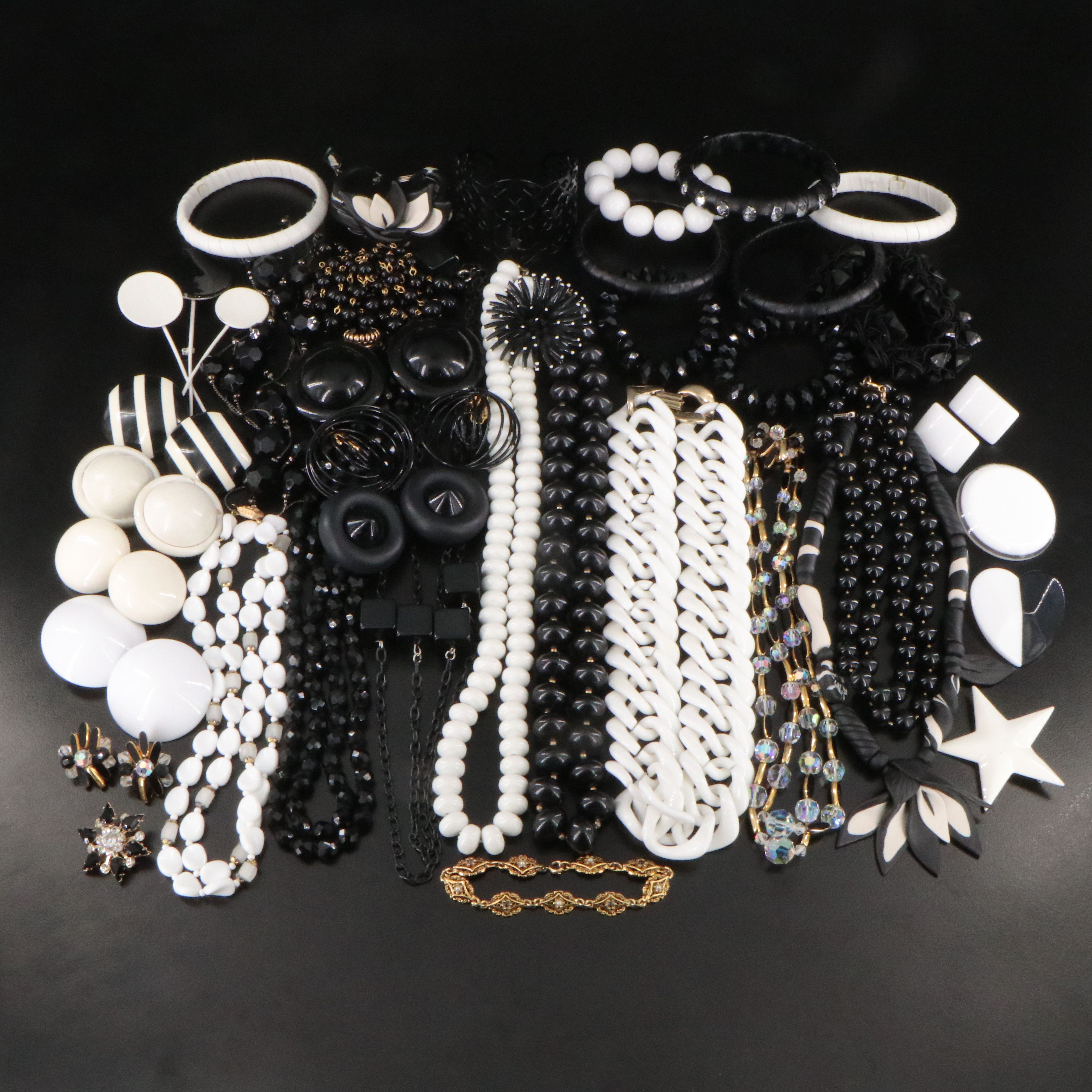 Vintage Monochromatic Jewelry Collection