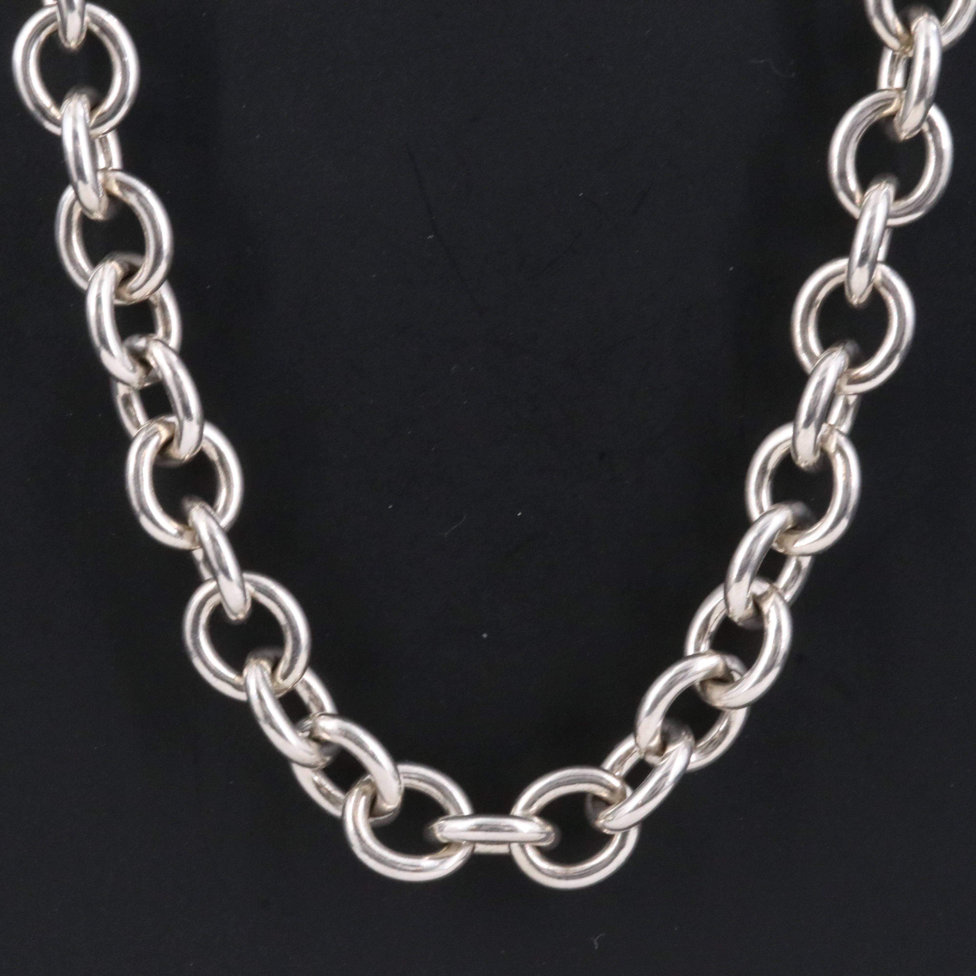 Tiffany & Co. Sterling Toggle Heart Necklace