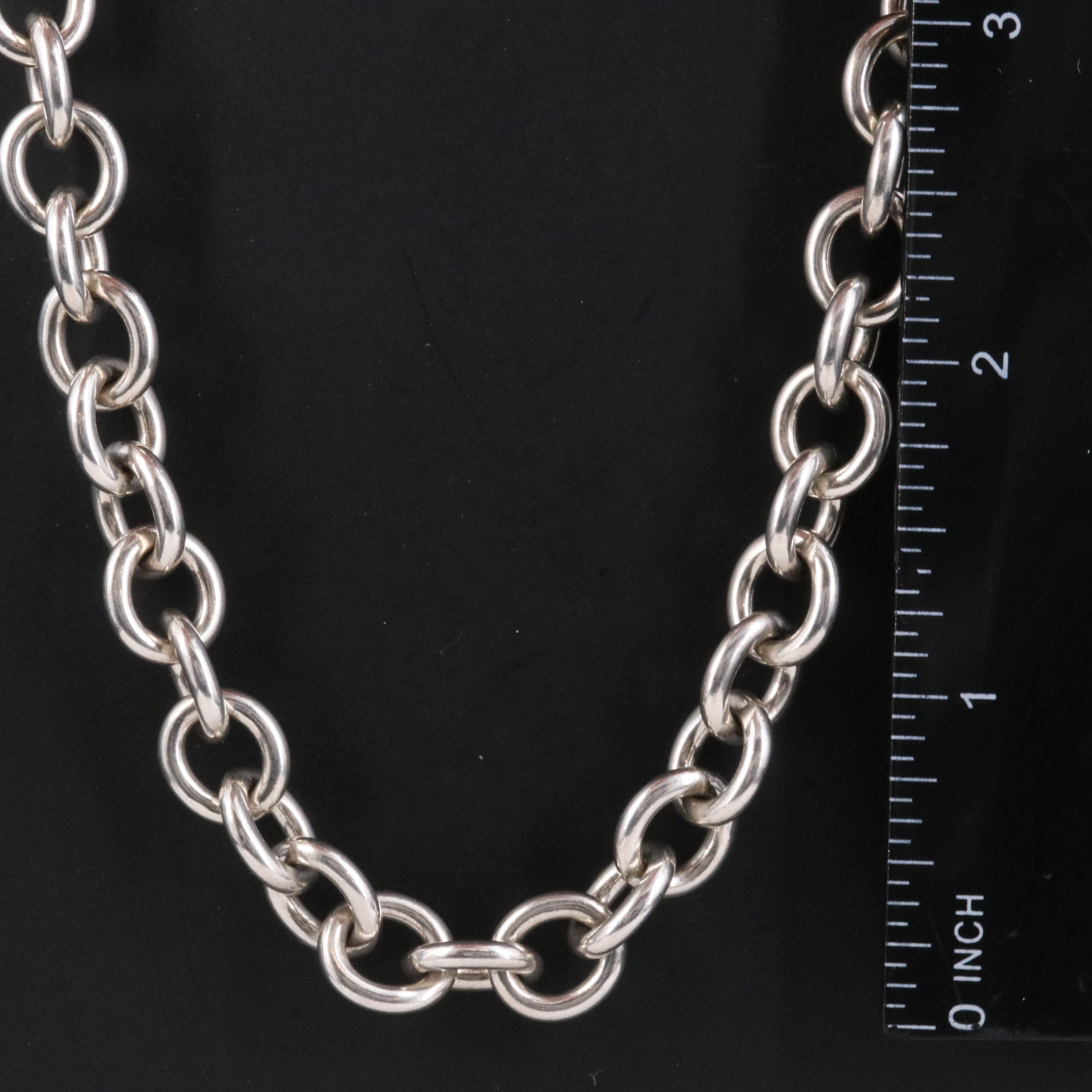 Tiffany & Co. Sterling Toggle Heart Necklace