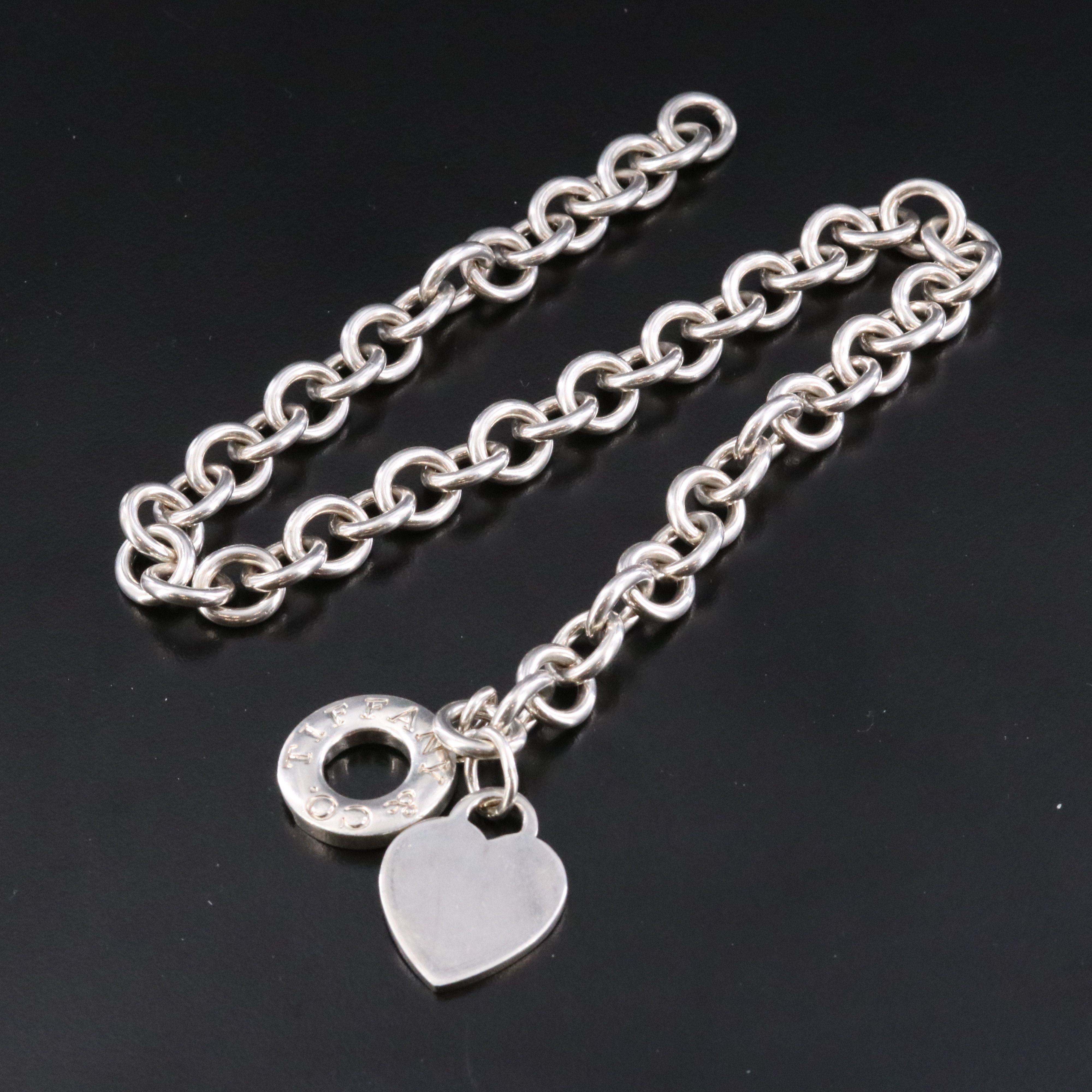 Tiffany & Co. Sterling Toggle Heart Necklace