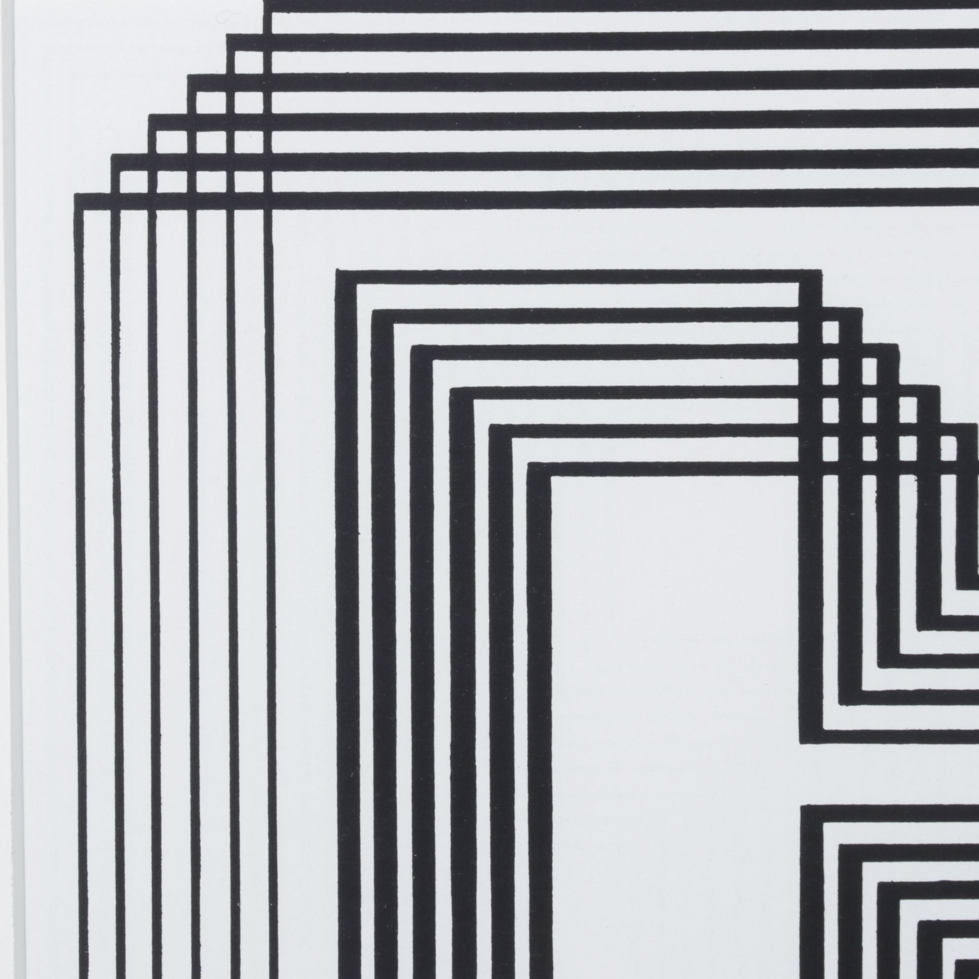 Geometric Lithograph After Josef Albers "Shrine" from Graphic Tectonics Series
