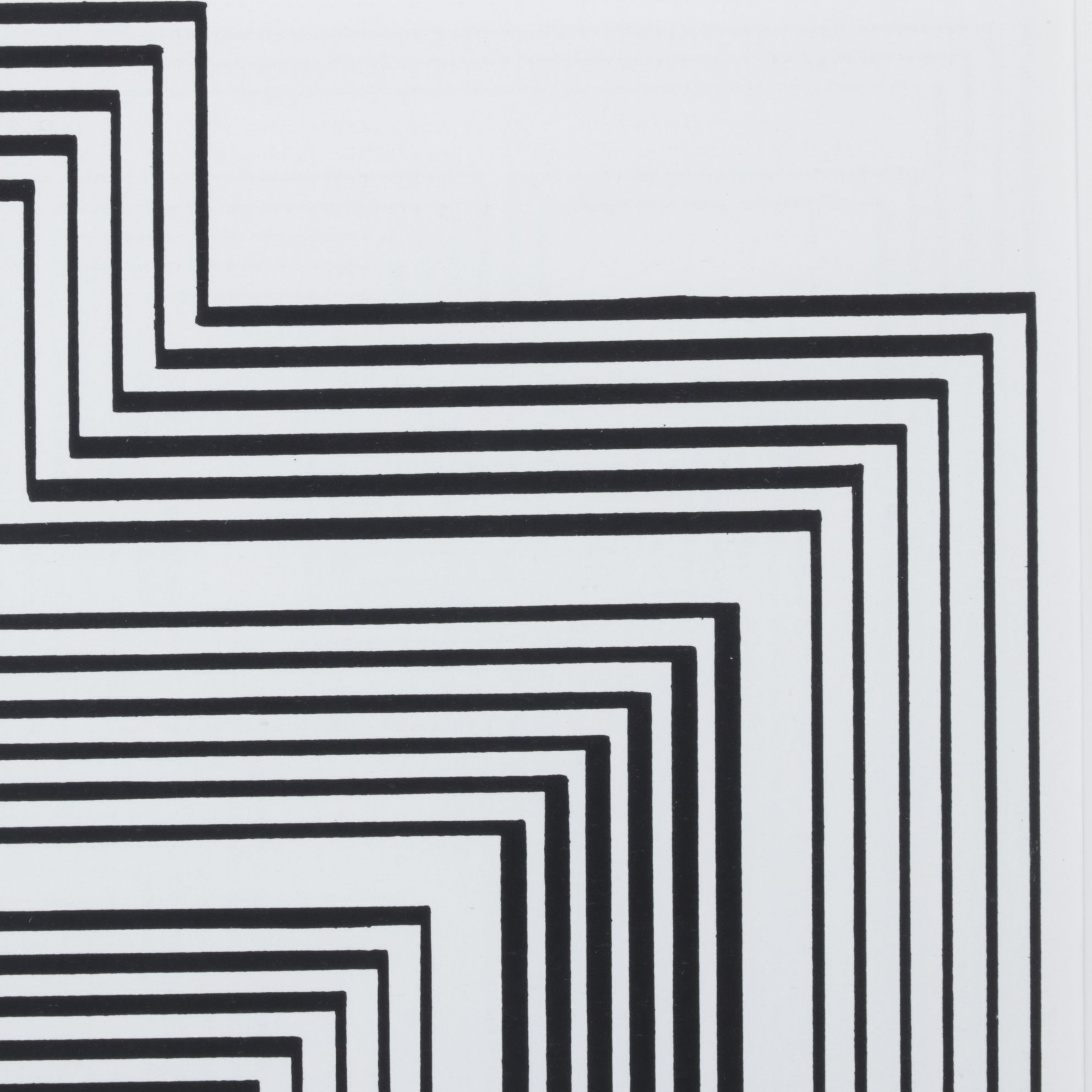 Geometric Lithograph After Josef Albers "Shrine" from Graphic Tectonics Series