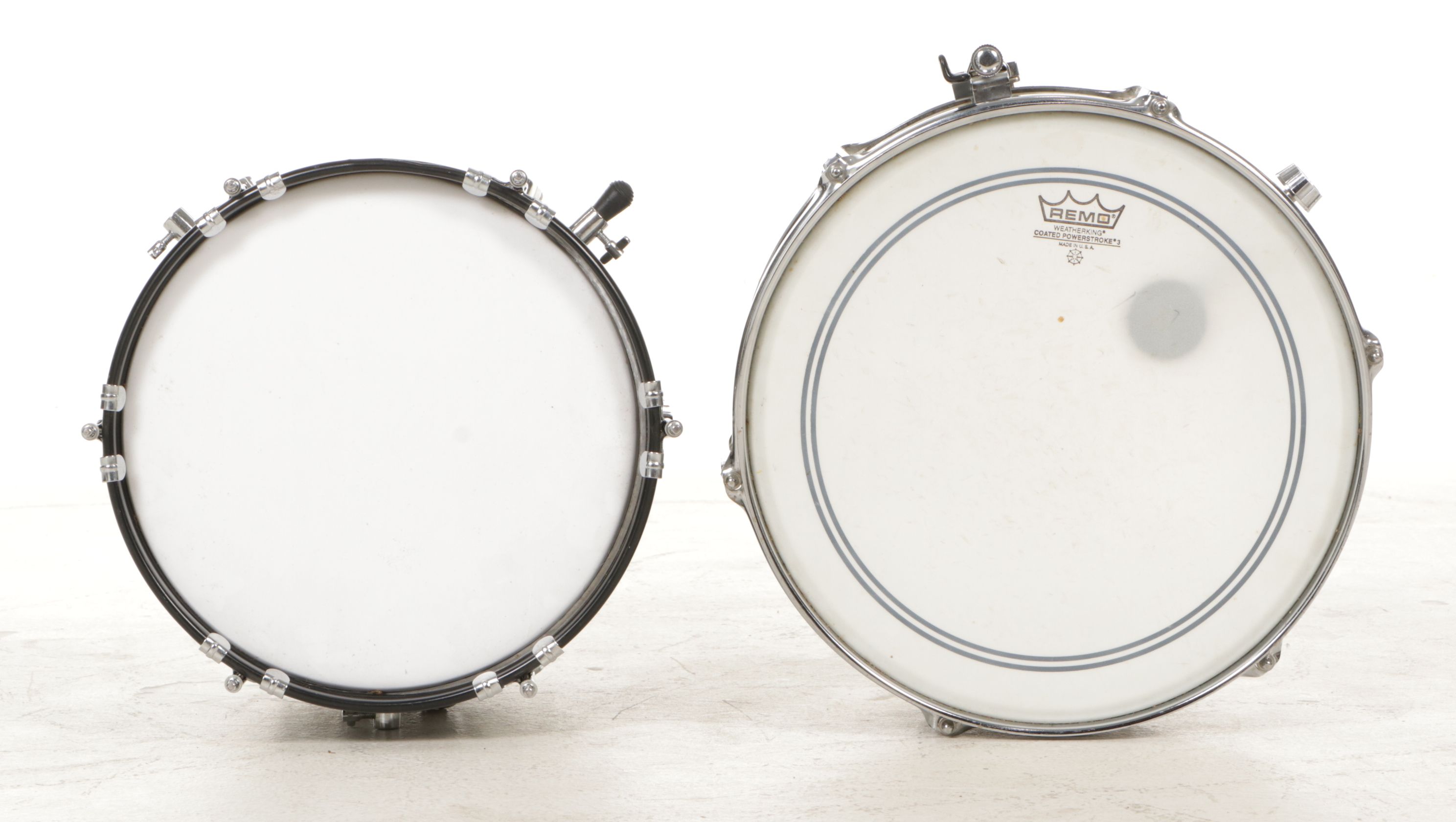 Drum Kit Mid Tom, Snare and Cymbals with Rolling Case