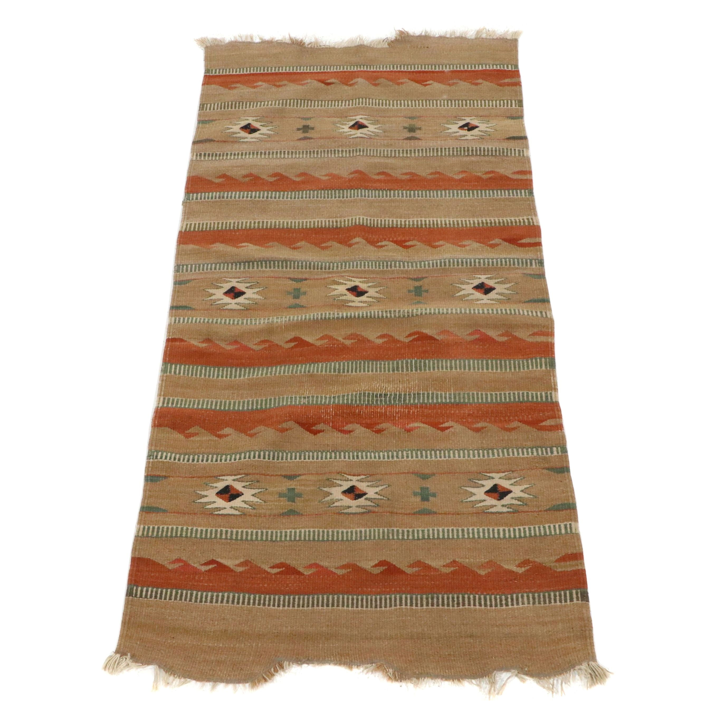 2'4 x 4'11 Handwoven Ganado Style Southwestern Accent Rug