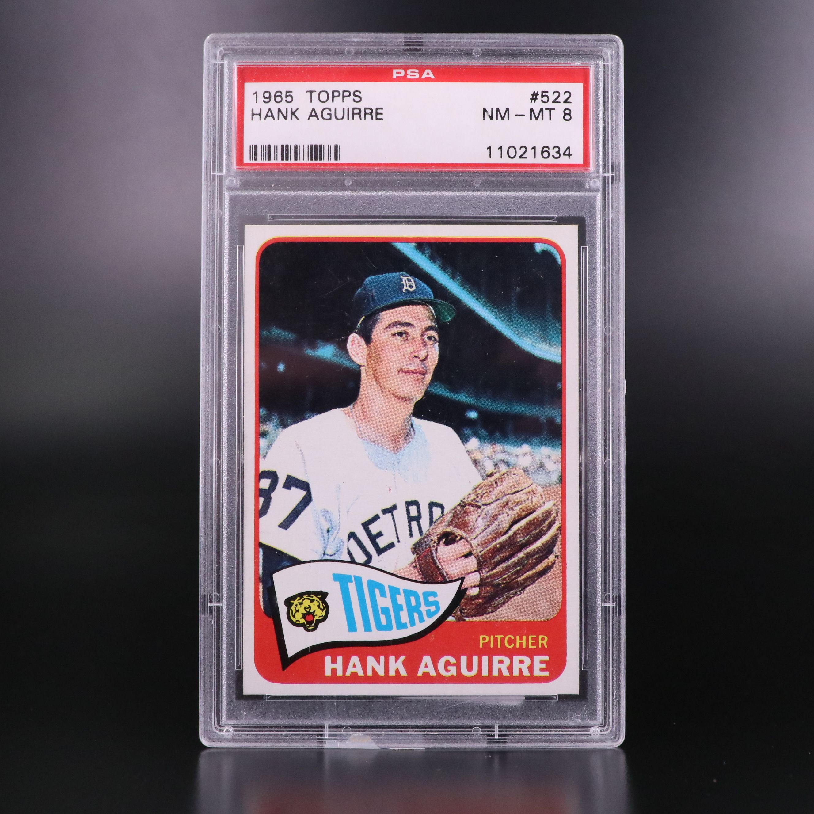 1965 Topps Baseball Cards Featuring Hank Aguirre and More, Graded PSA 8