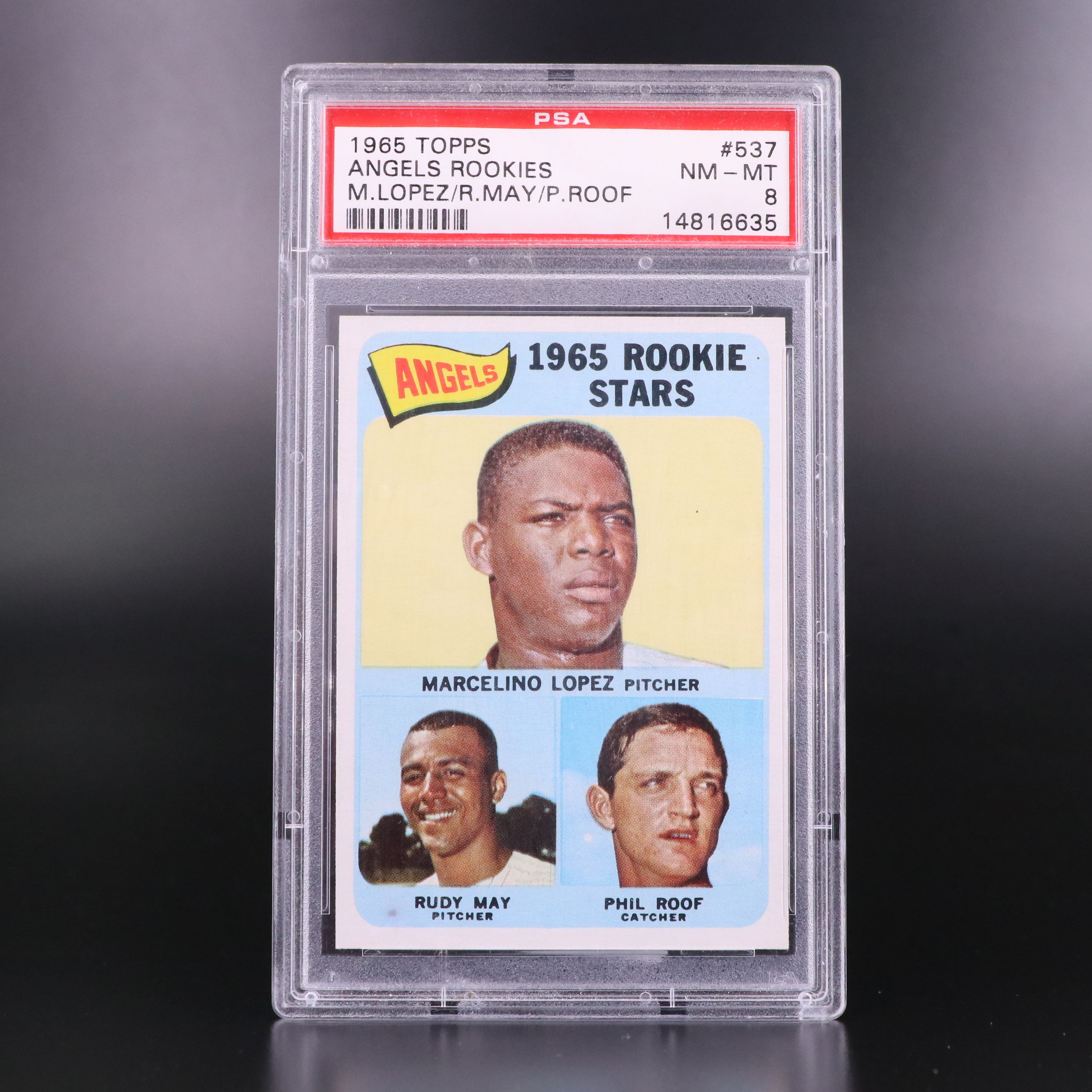 1965 Topps Baseball Cards Featuring Hank Aguirre and More, Graded PSA 8