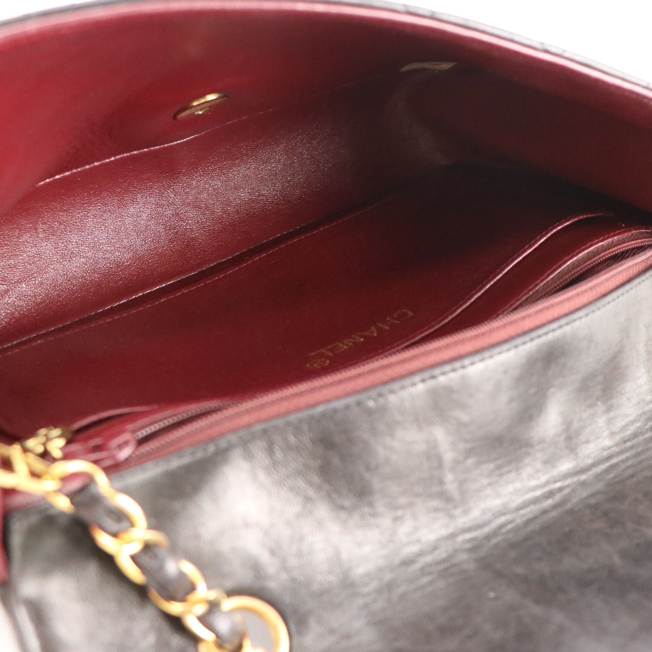 Chanel CC Turn-Lock Diana Flap Bag in Diamond Quilted Lambskin Leather