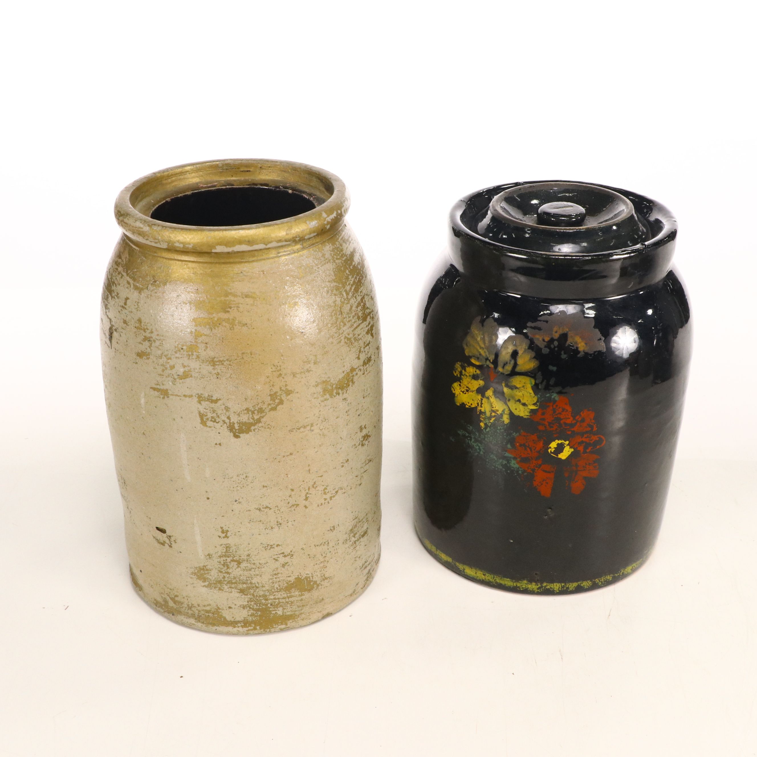 Salt Glazed and Other Stoneware Crocks