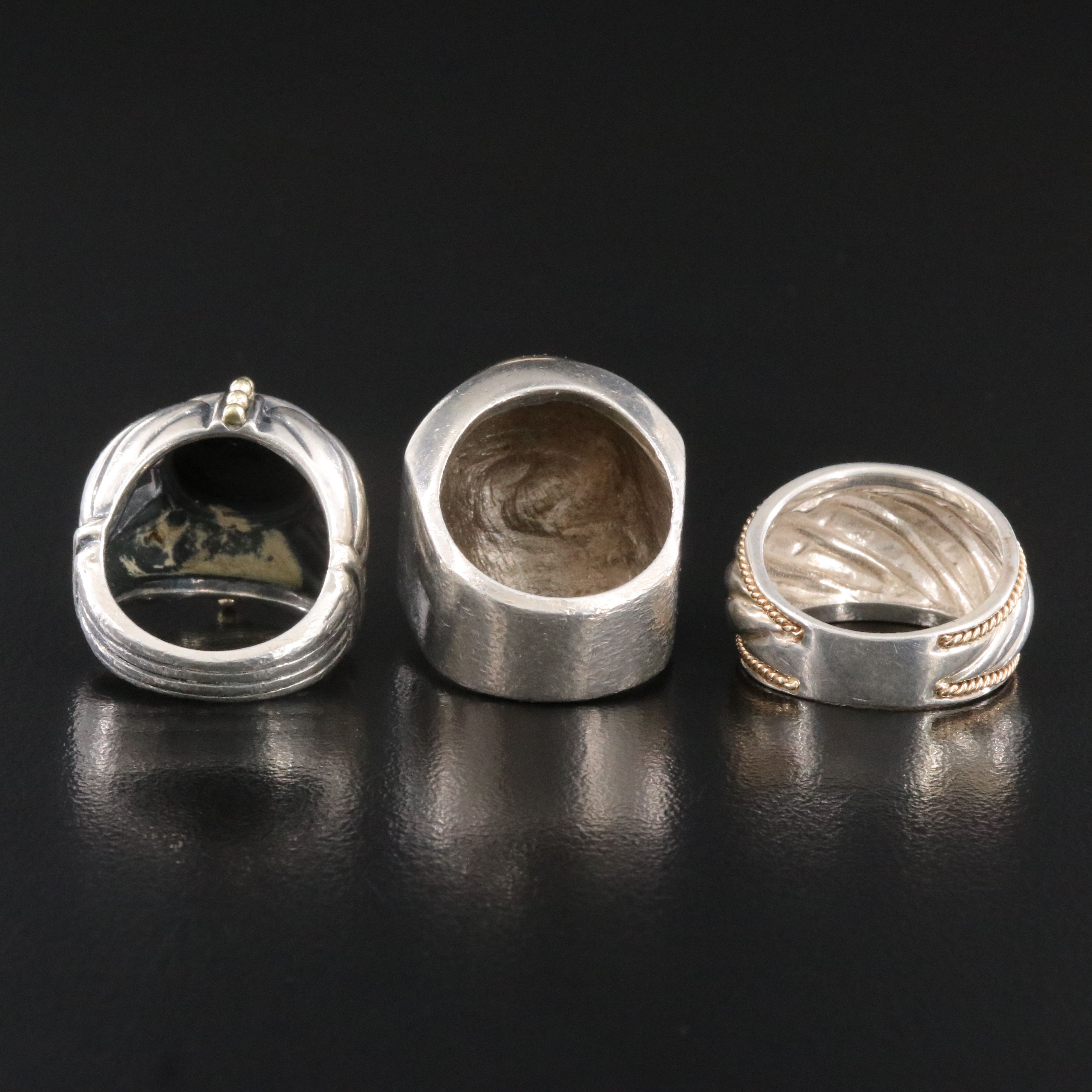 Sterling Ring Collection Featuring 14K and Caviar by Lagos Including Black Onyx