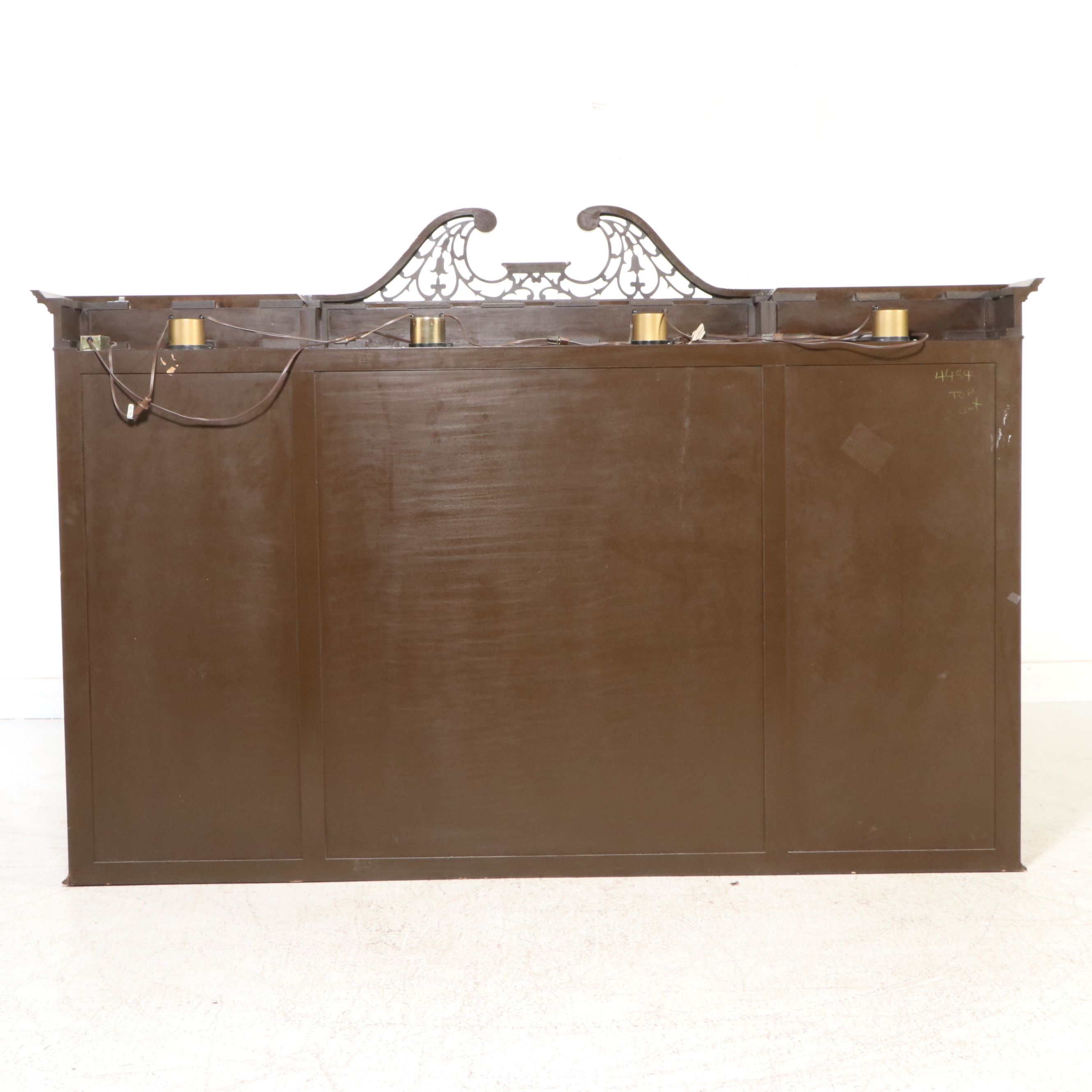 Chippendale Style Mahogany Breakfront China Cabinet