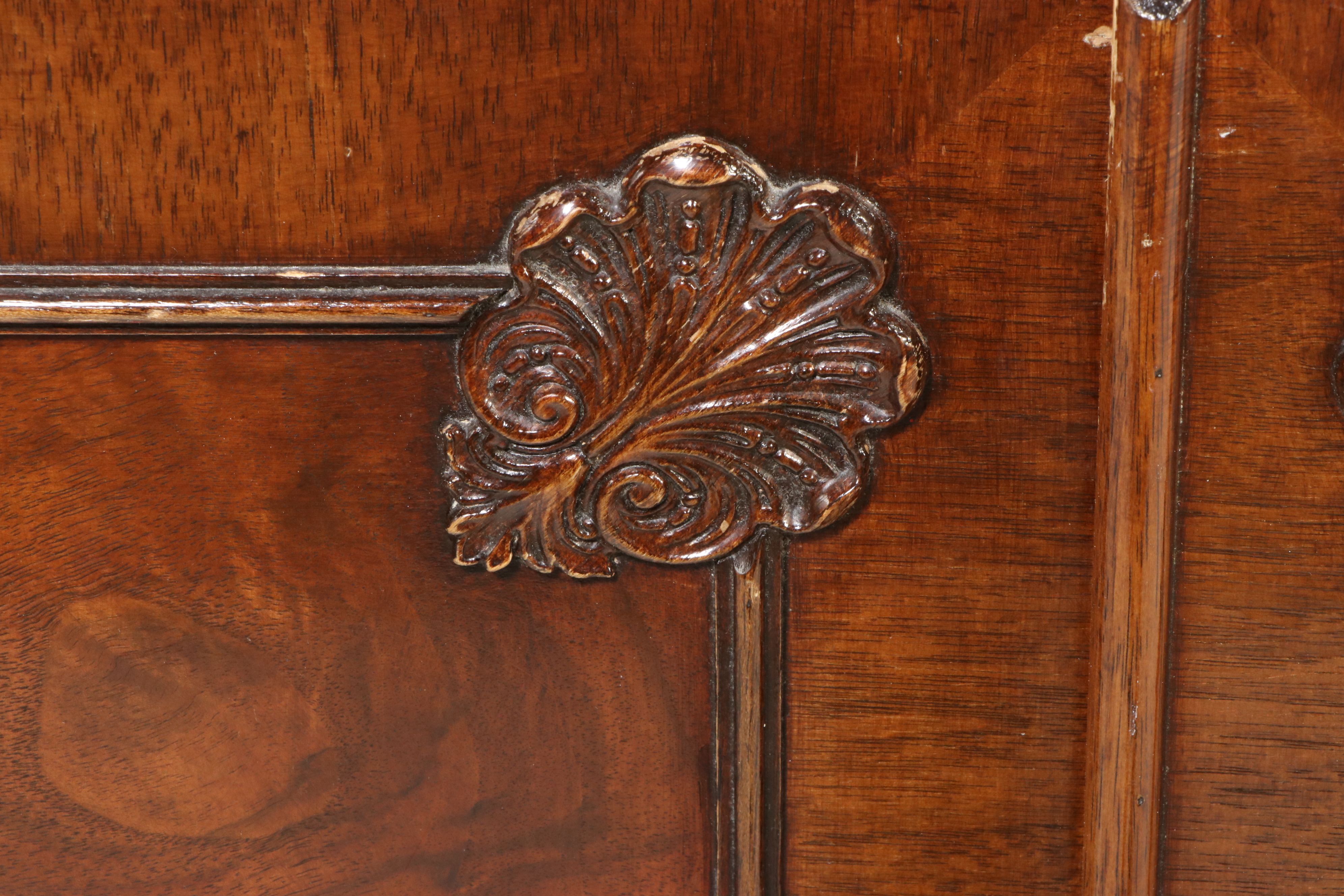 Chippendale Style Mahogany Breakfront China Cabinet