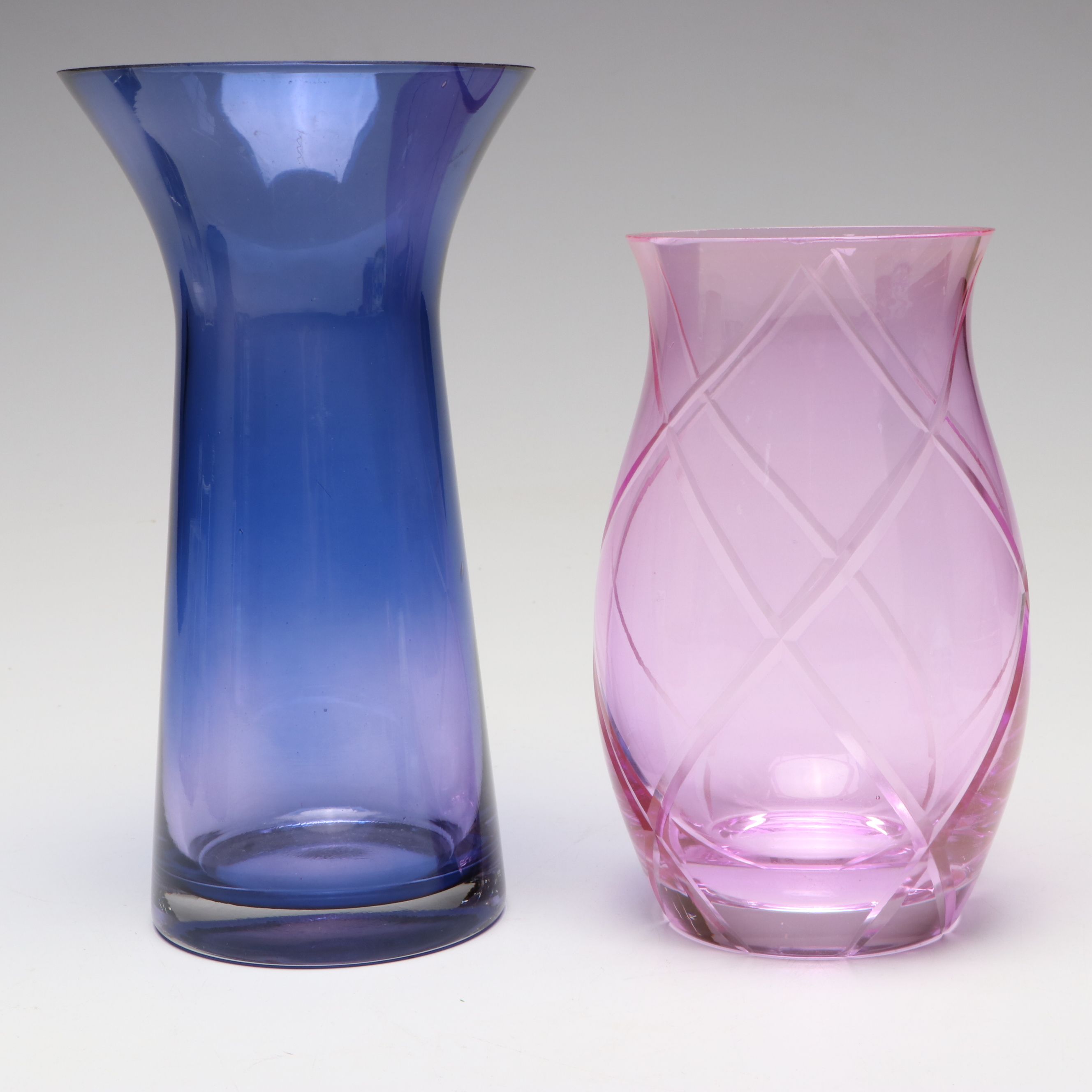 Murano Style Optic Swirl Paperweight with Vases and More Art Glass