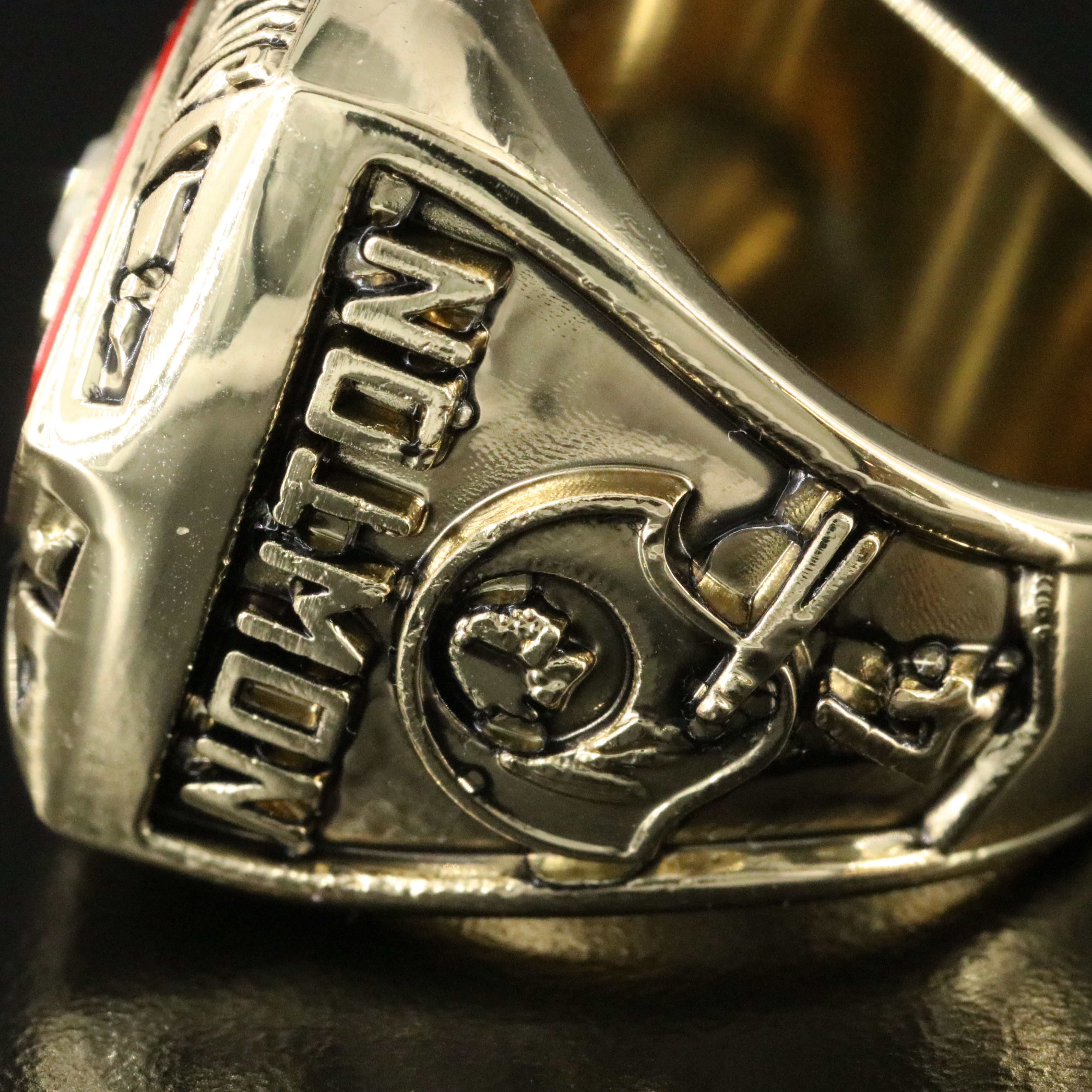 Replica Washington Redskins World Champions Rhinestone and Enamel Ring