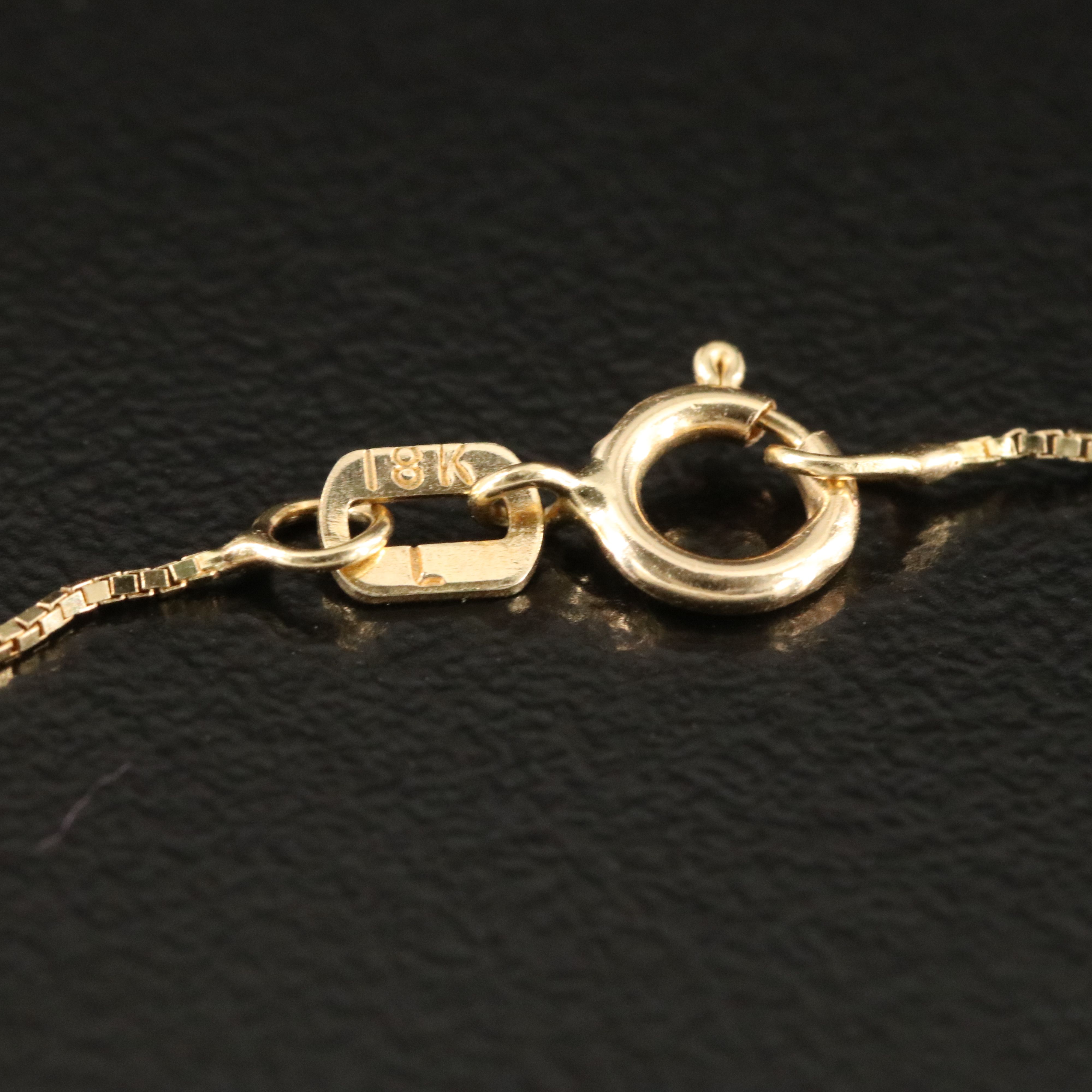 18K  Sapphire Pavé Pearl Drop Pendant Necklace