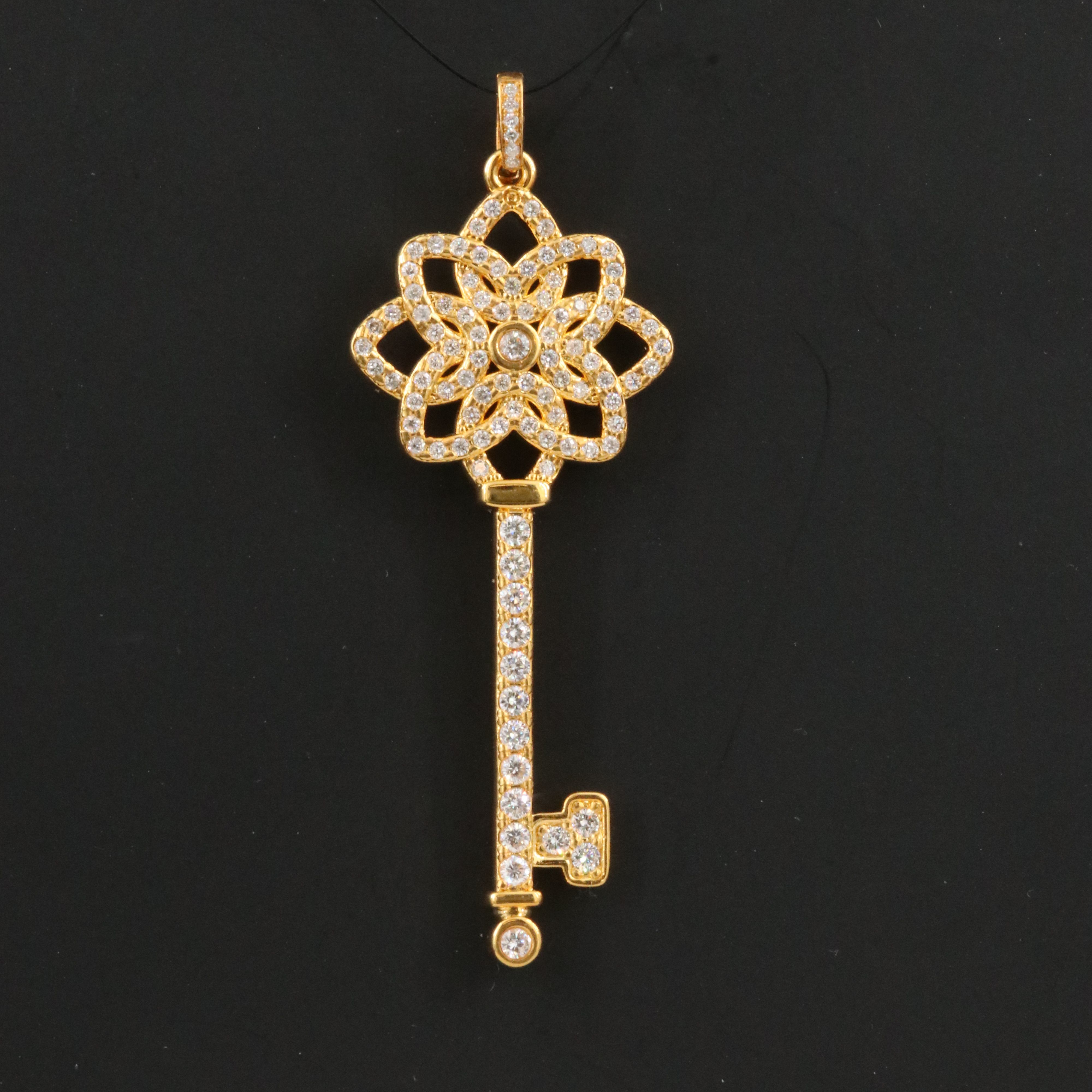 18K 1.04 CTW Lab Grown Diamond Enhancer Pendant