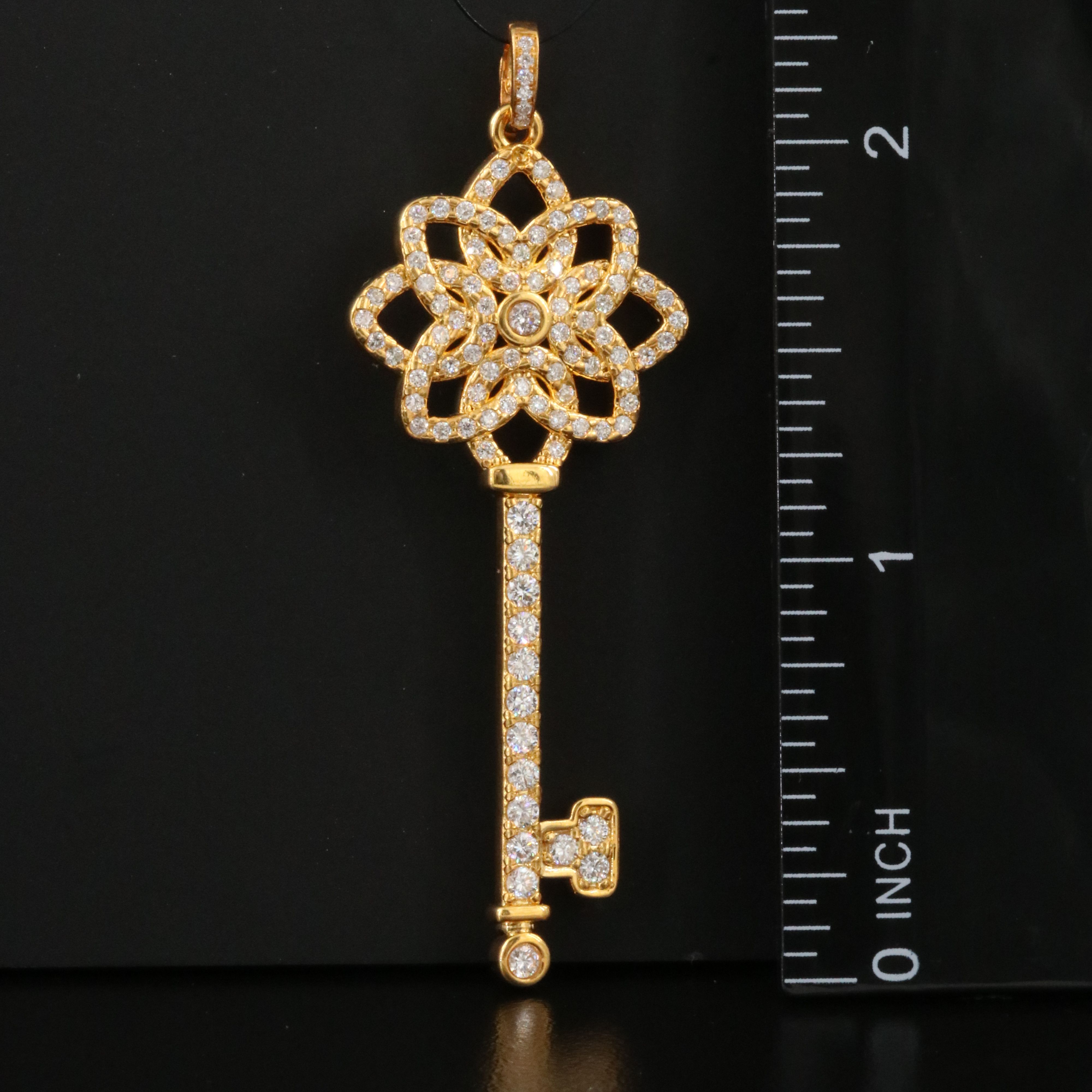 18K 1.04 CTW Lab Grown Diamond Enhancer Pendant