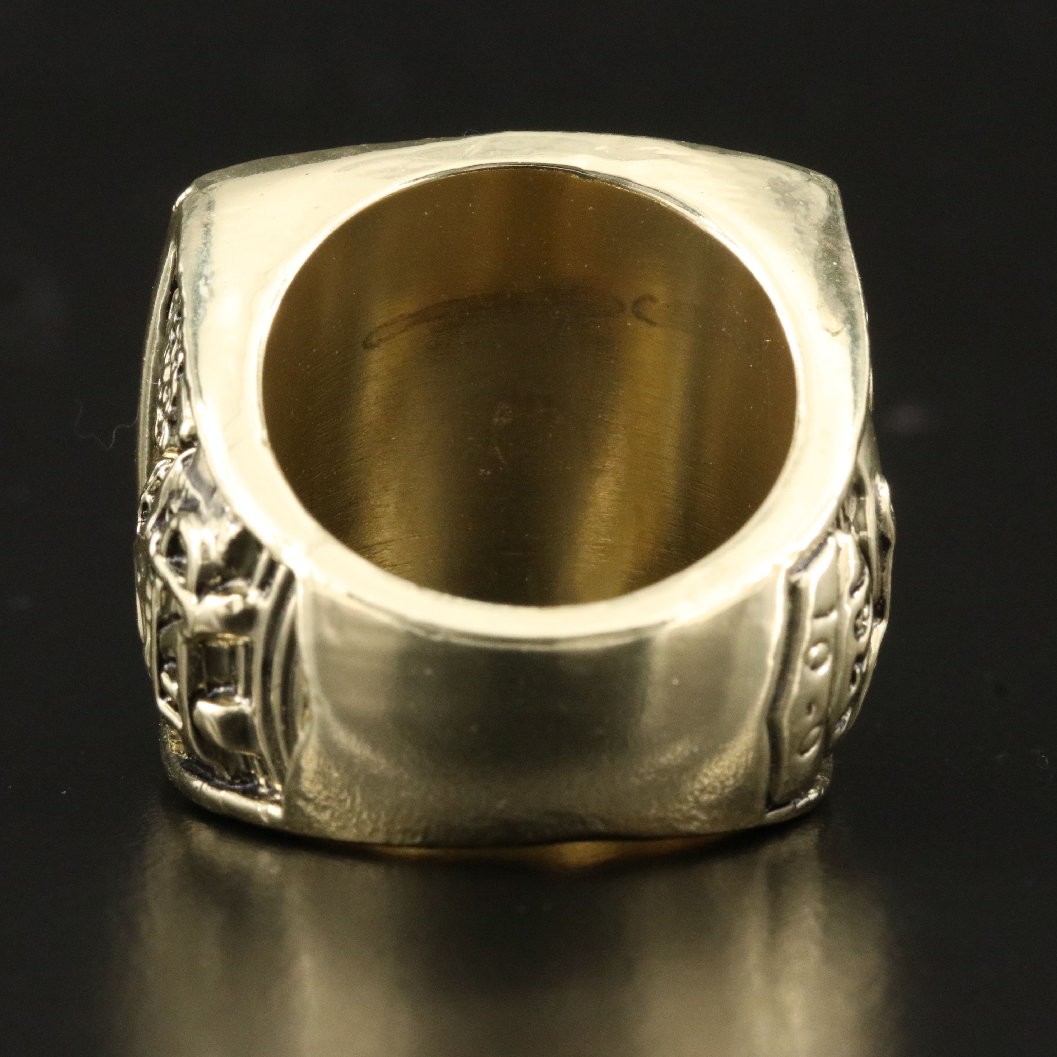 Replica NOTRE DAME 1924 Football National Champions Ring Blue Enamel