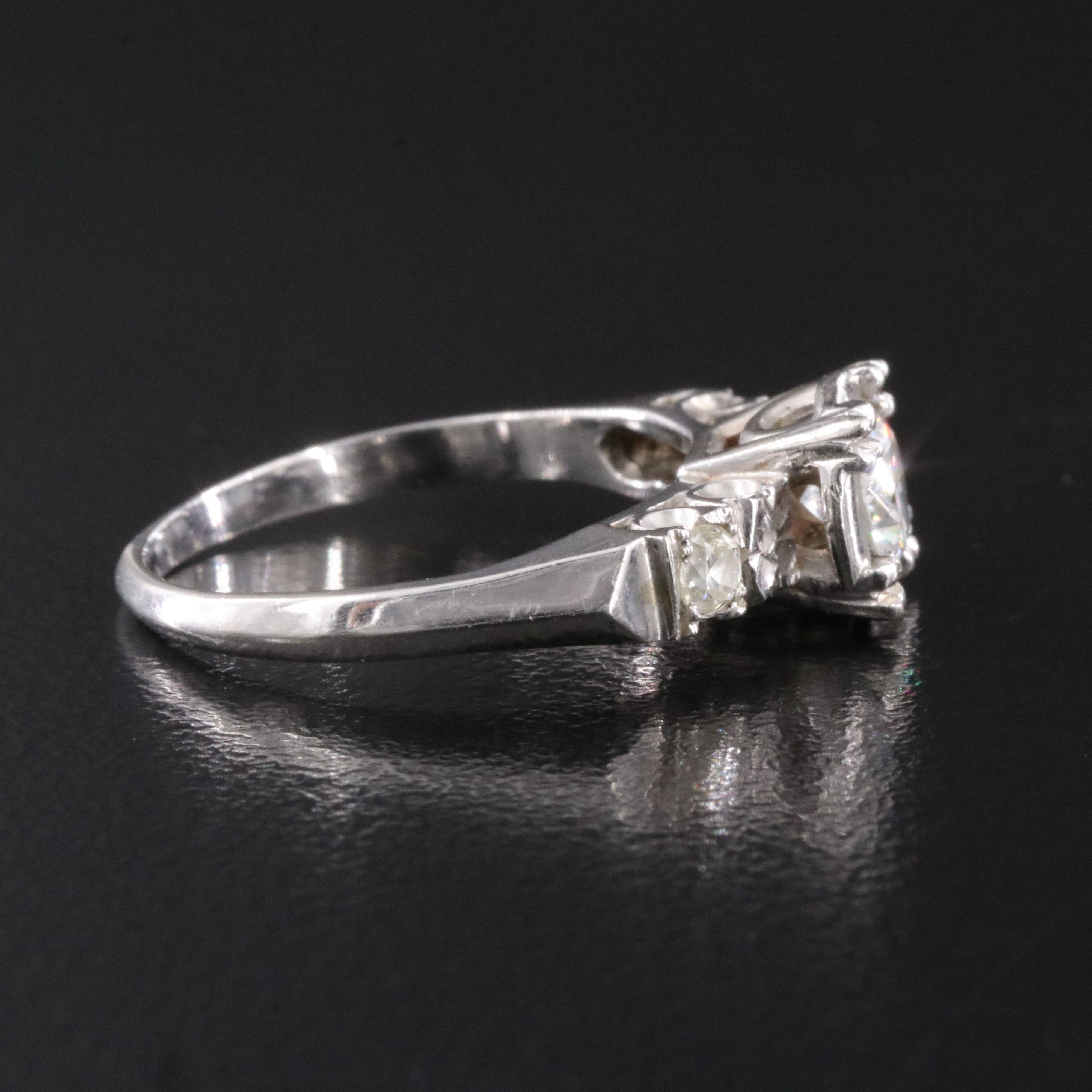 Vintage 14K 0.63 CTW Diamond Ring