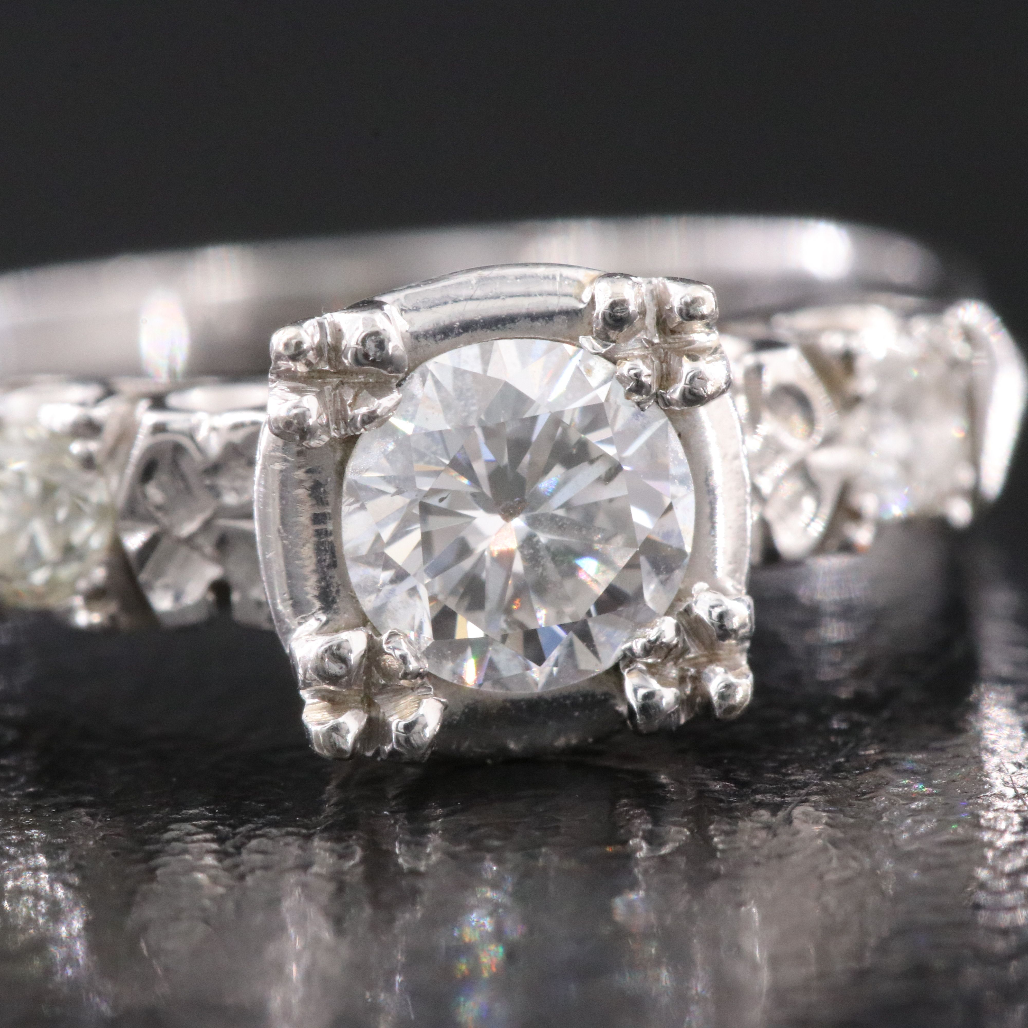 Vintage 14K 0.63 CTW Diamond Ring