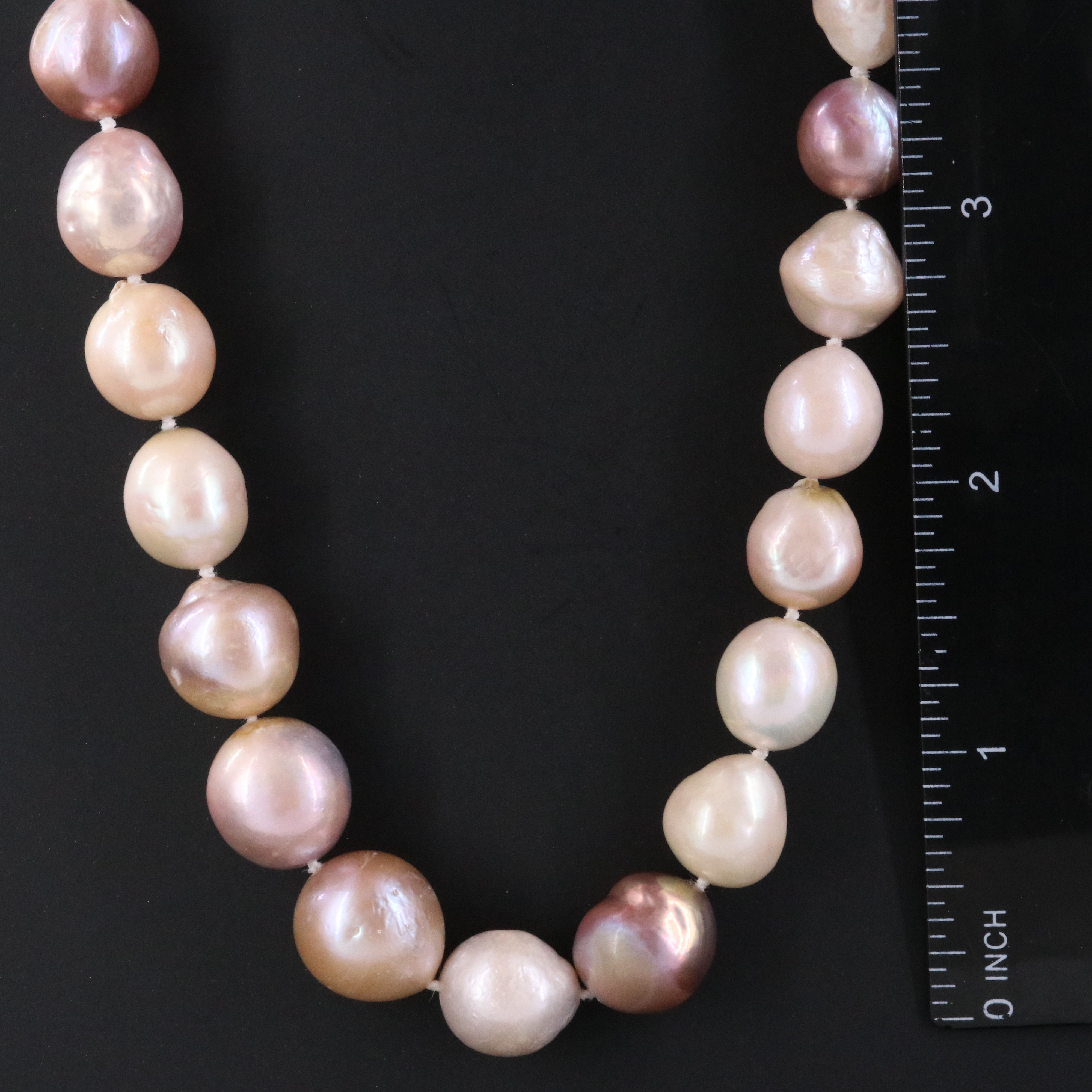 10.00 – 13.25 MM Graduated Pearl Necklace with 14K Clasp