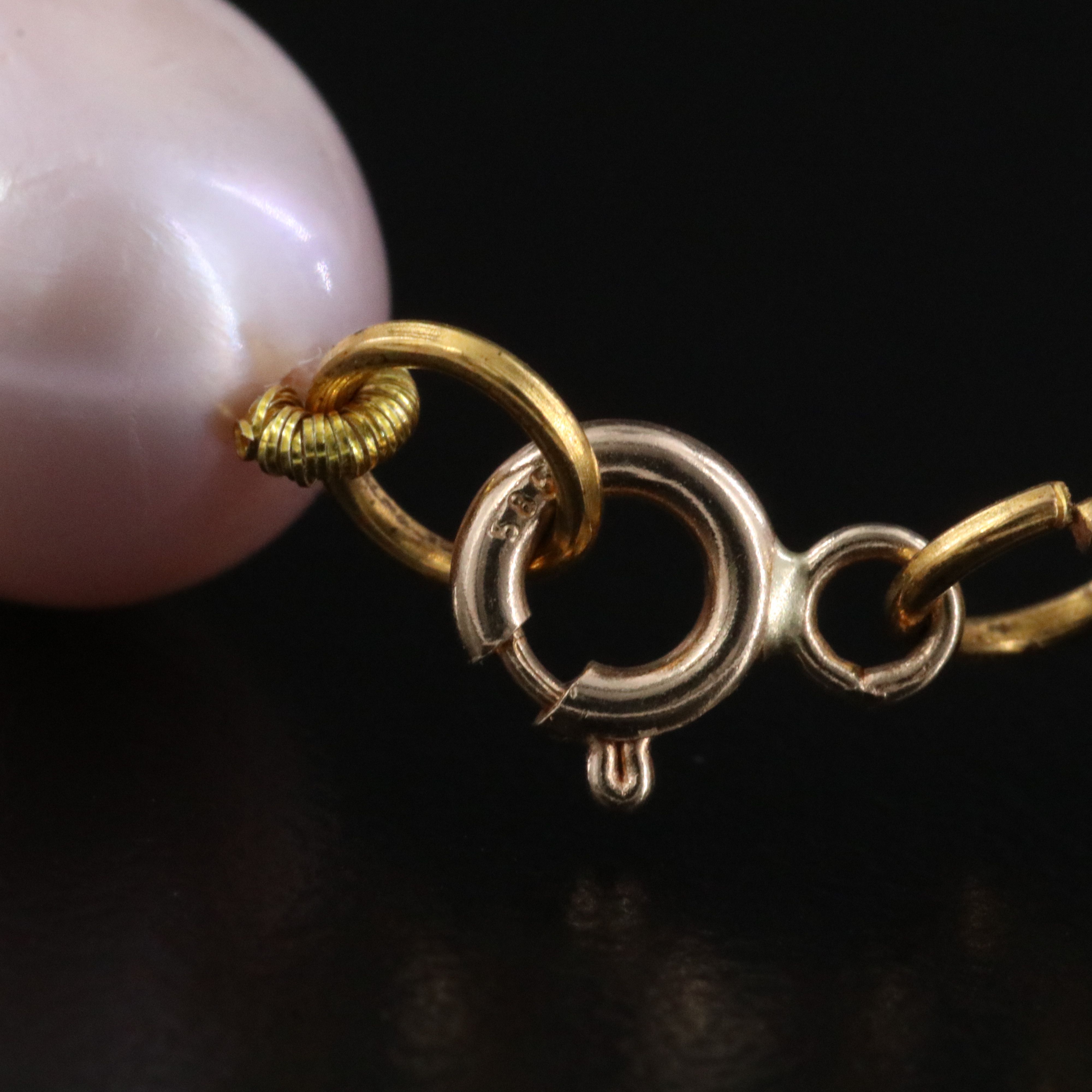 10.00 – 13.25 MM Graduated Pearl Necklace with 14K Clasp