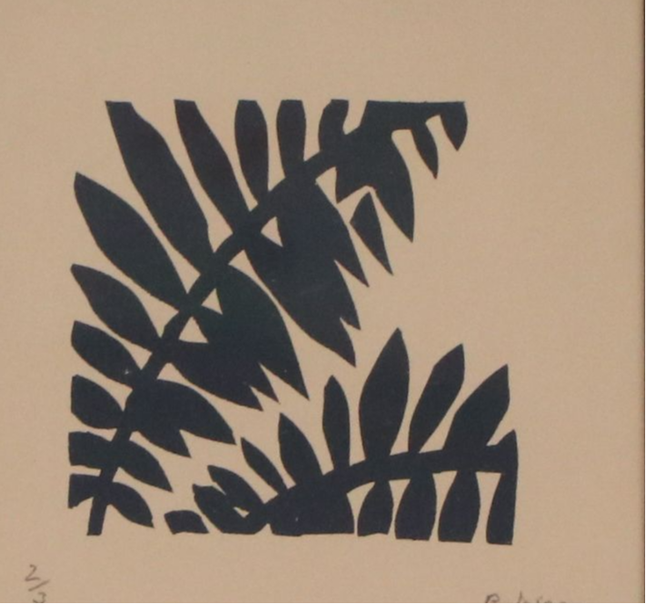 Brian Joiner Serigraph of Leaves, Circa 2000