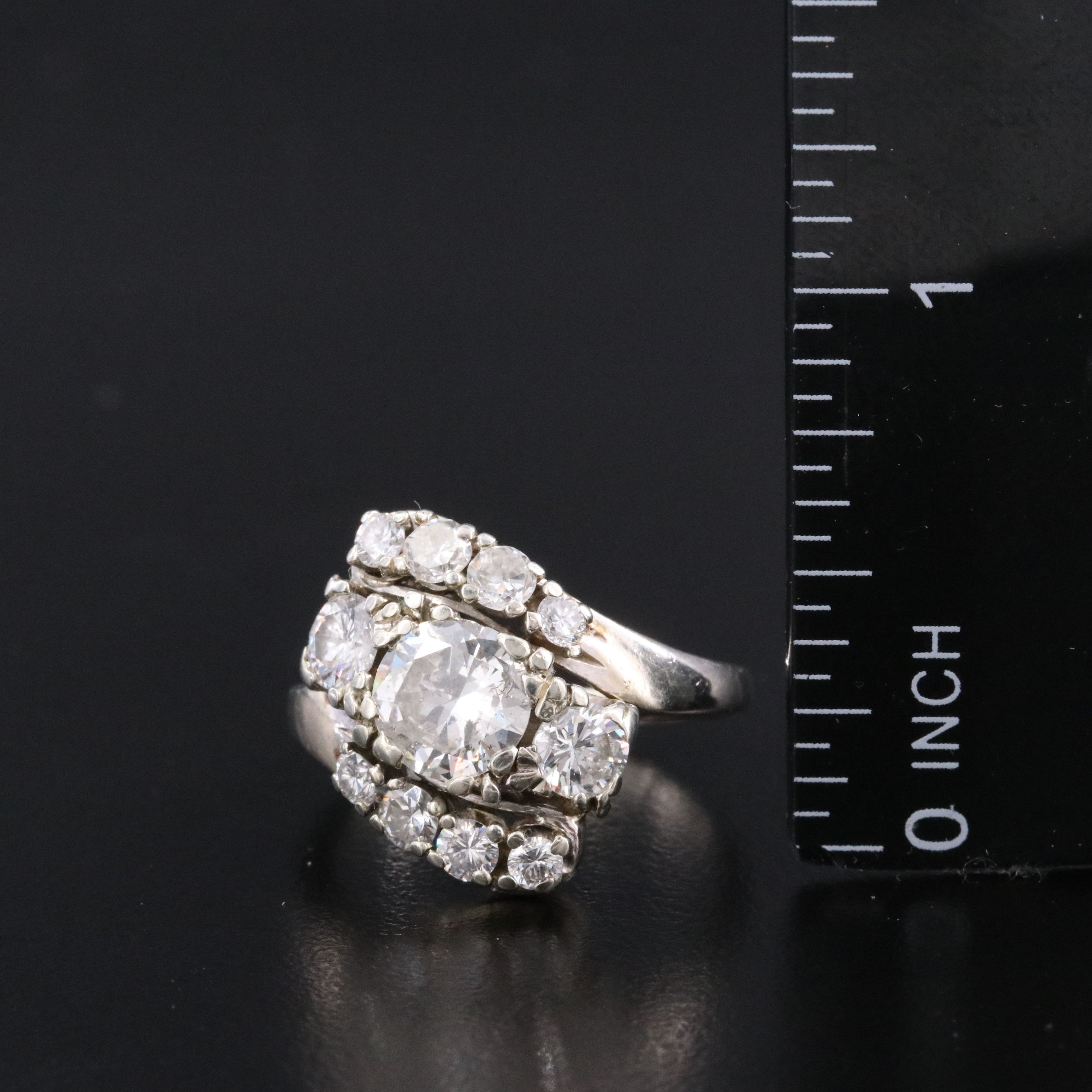 Vintage 14K 2.38 CTW Diamond Ring