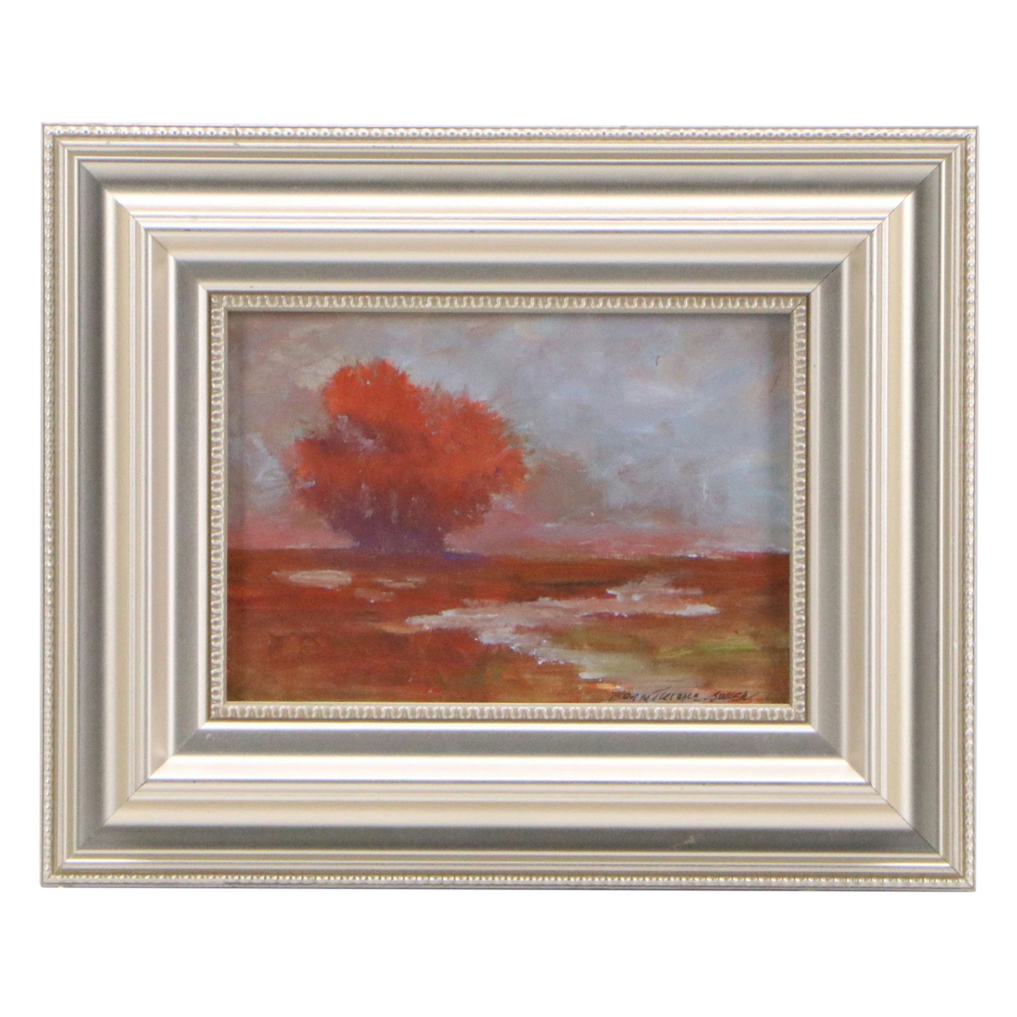 Robert Riddle Baker Acrylic Painting "After the Rain," 2025