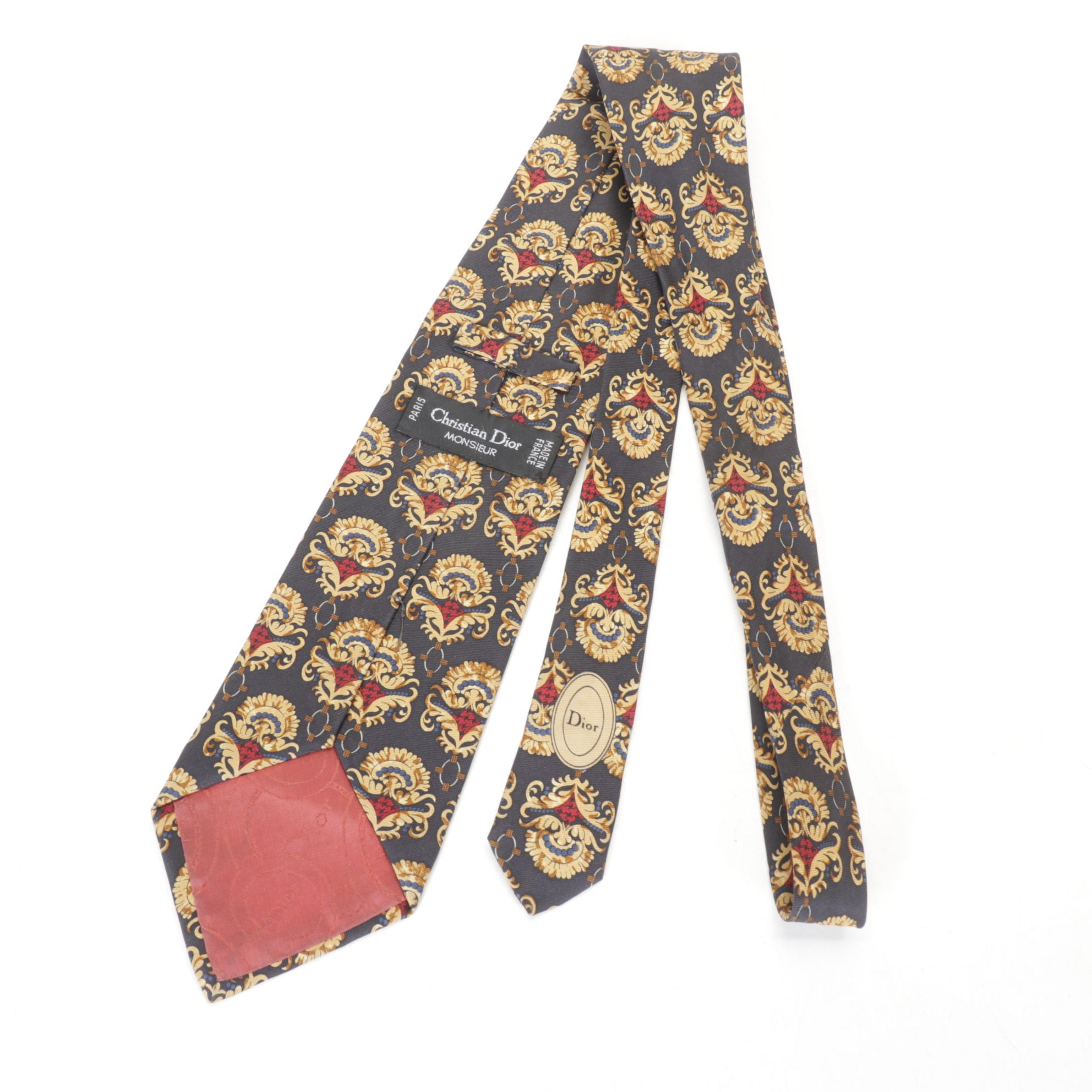 Christian Dior Monsieur and Coach Set of Patterned Neck Ties