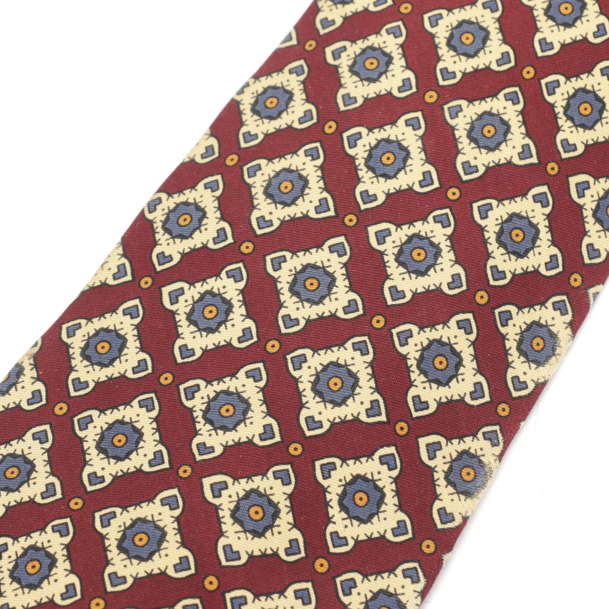 Christian Dior Monsieur and Coach Set of Patterned Neck Ties