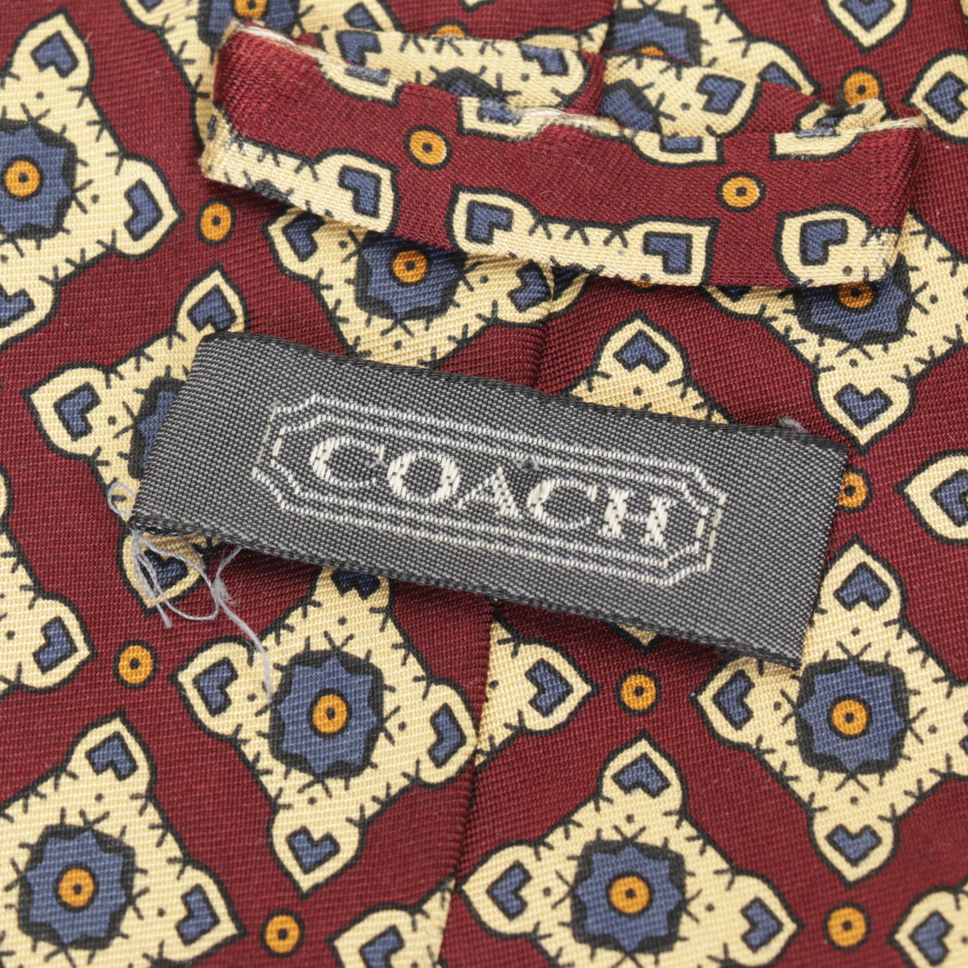 Christian Dior Monsieur and Coach Set of Patterned Neck Ties