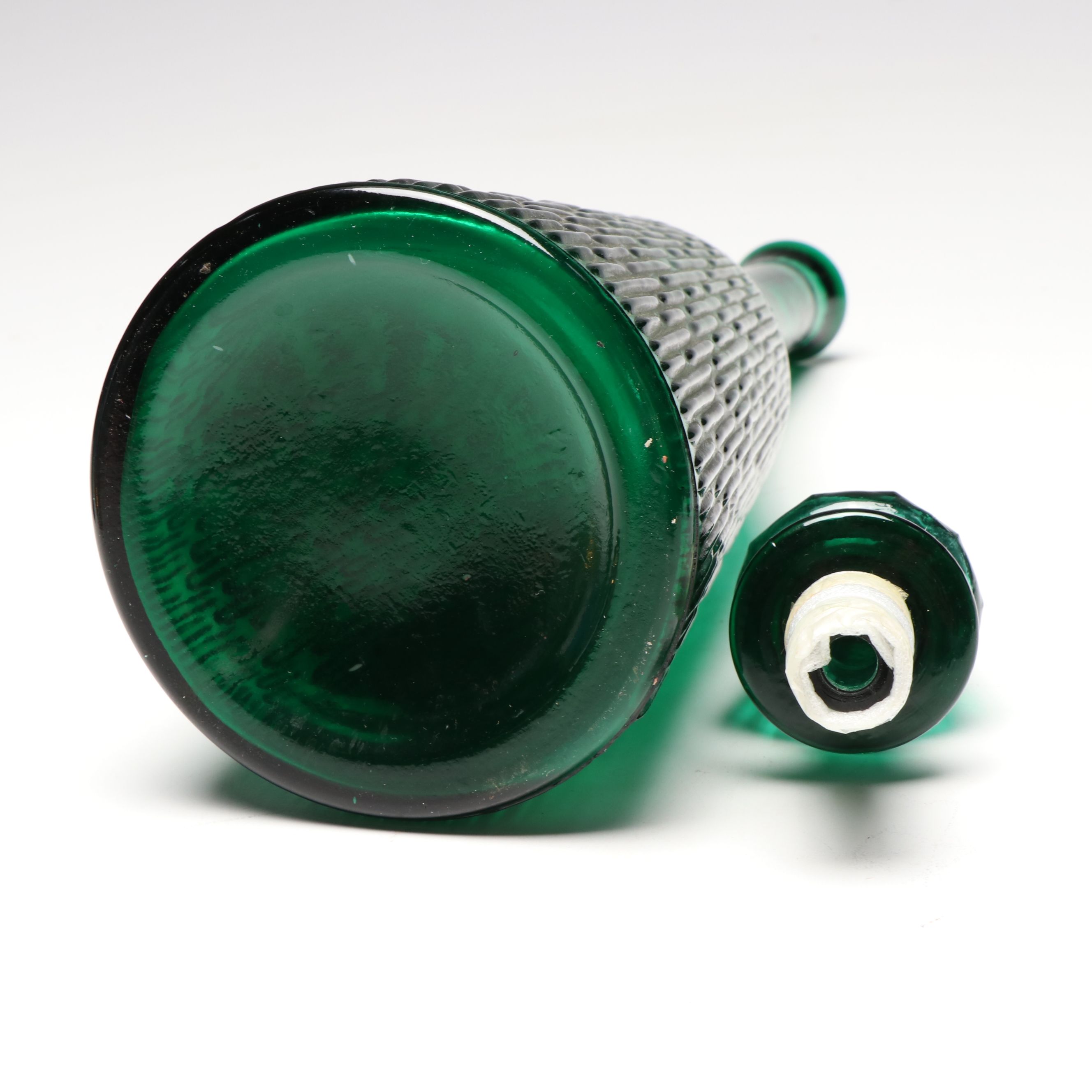 Mid Century Modern Emerald Green Vases, Goblets and Stoppered Vessels