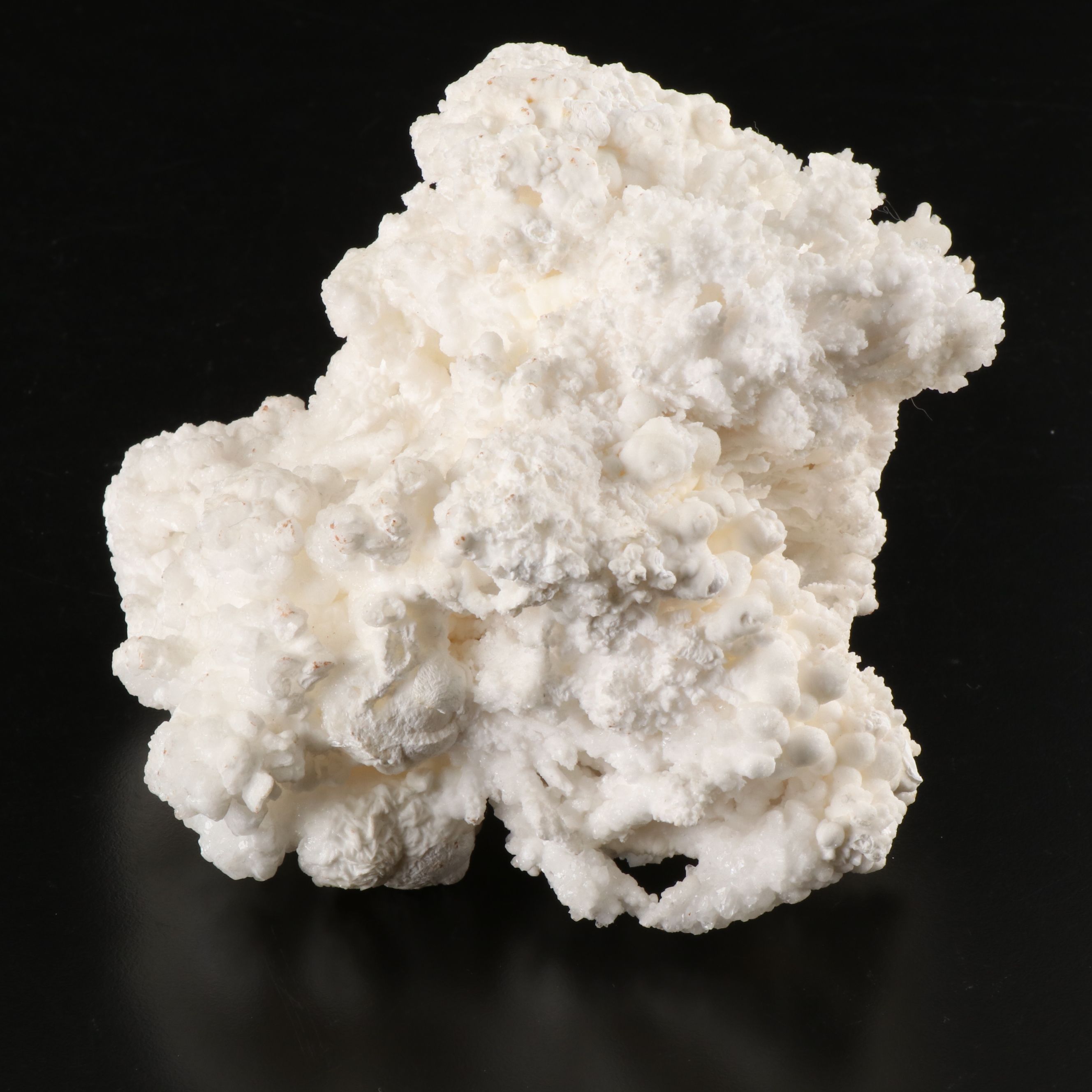 Ceramic Praying Jesus with Aragonite Specimen