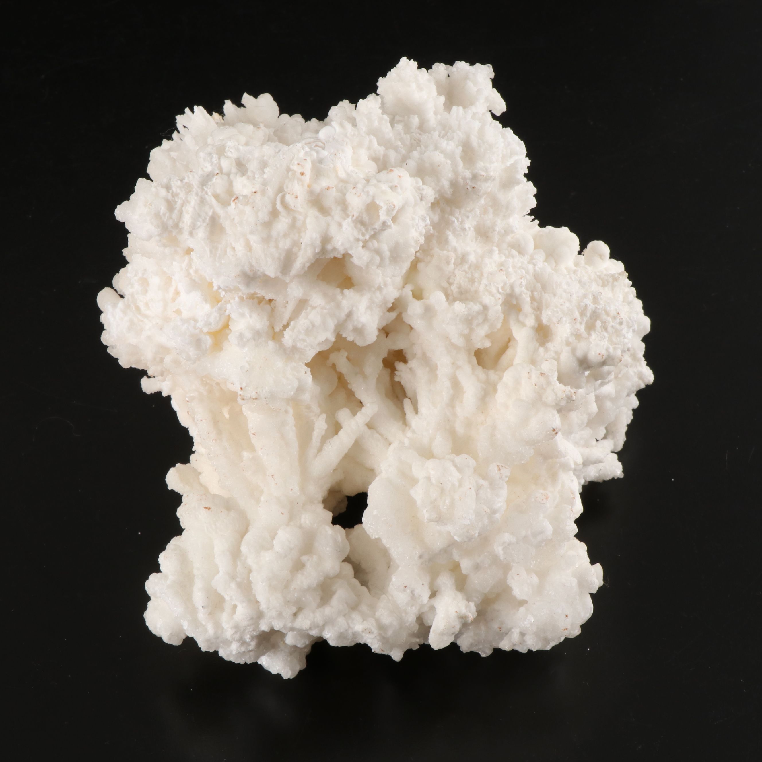 Ceramic Praying Jesus with Aragonite Specimen