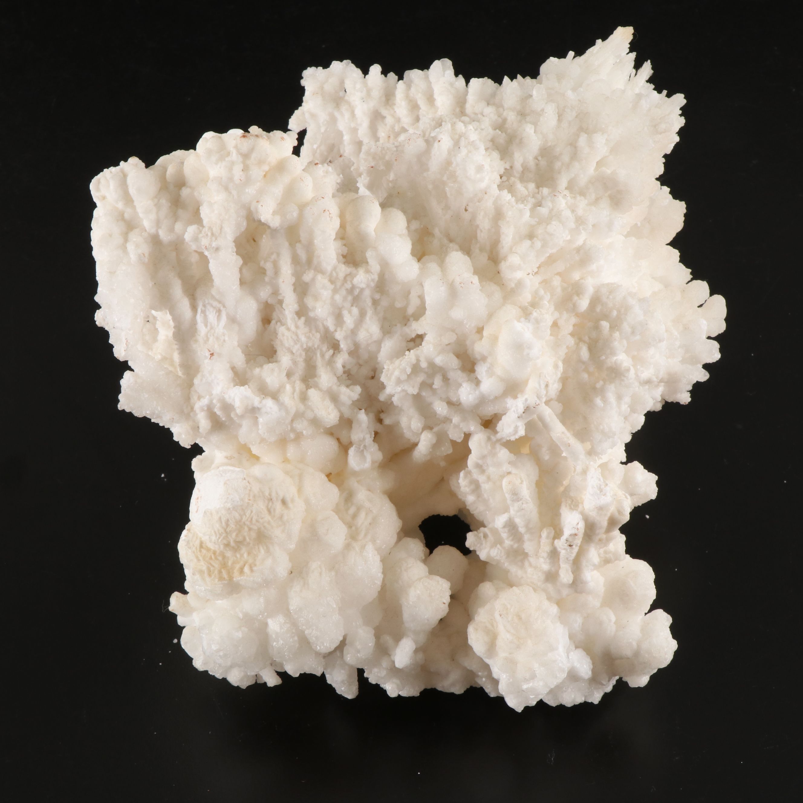 Ceramic Praying Jesus with Aragonite Specimen