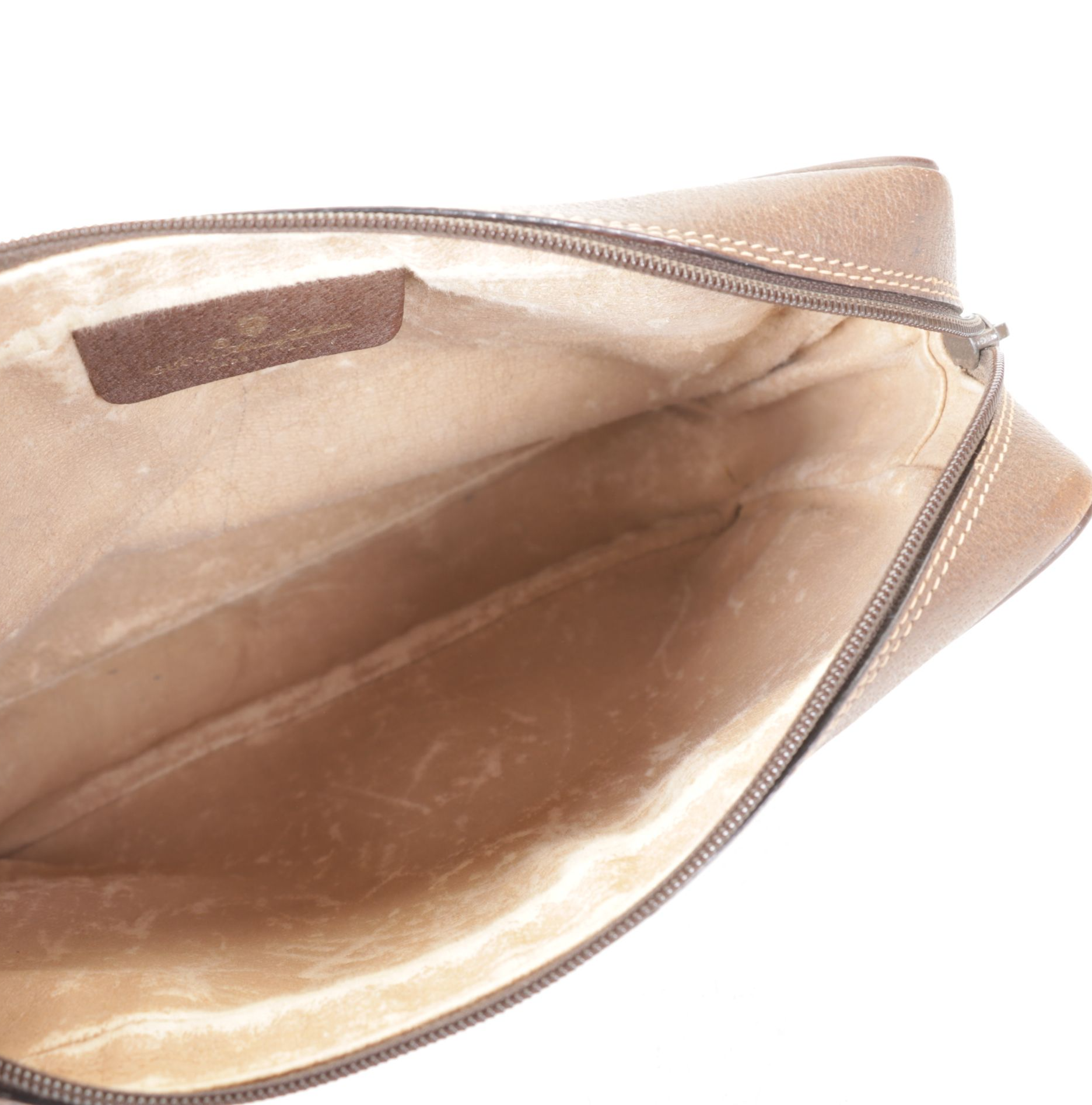 Gucci Accessory Collection GG Supreme Canvas and Leather Wristlet Clutch