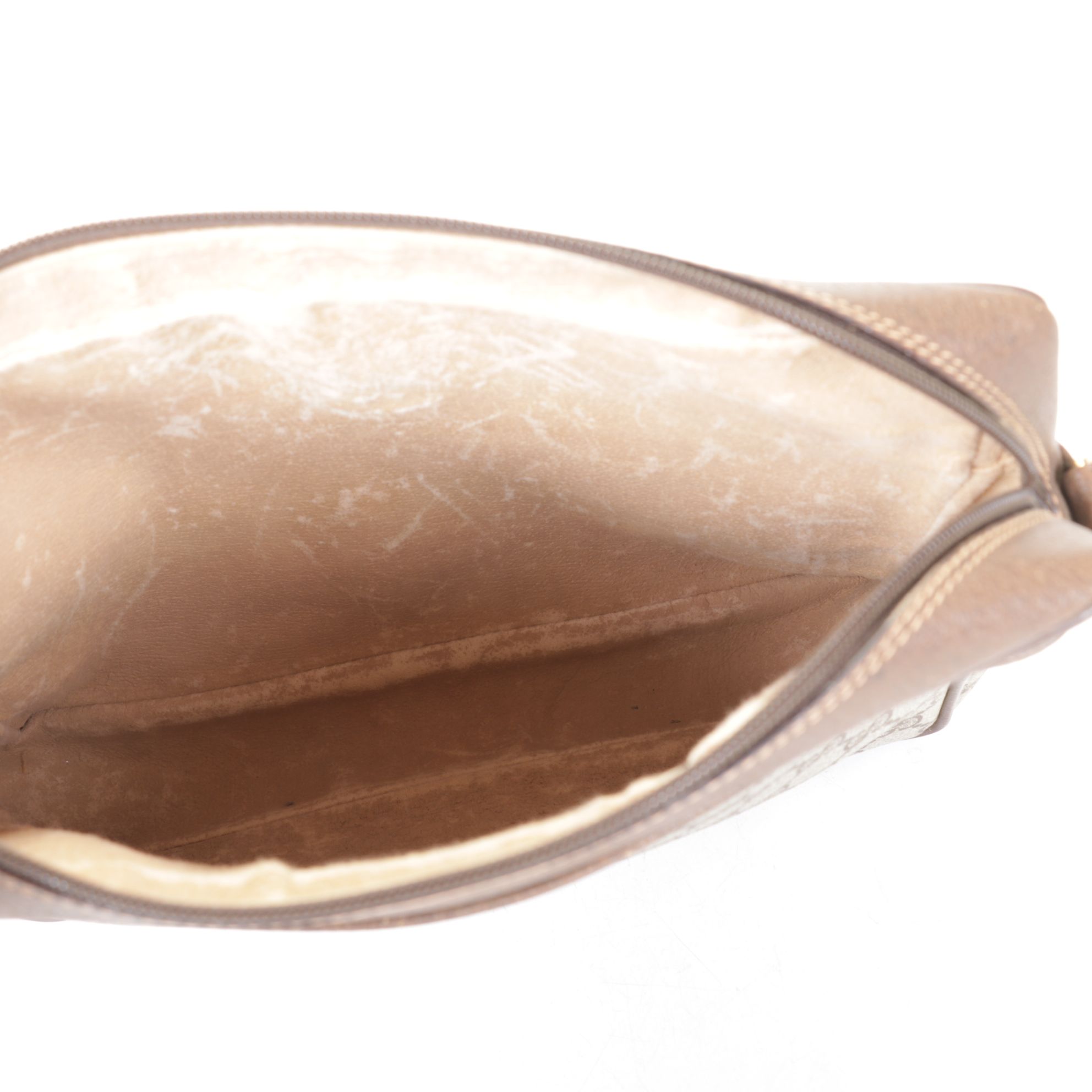 Gucci Accessory Collection GG Supreme Canvas and Leather Wristlet Clutch