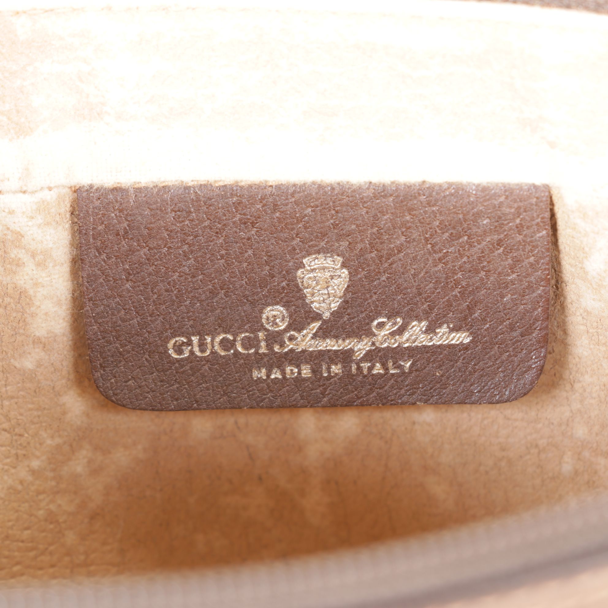 Gucci Accessory Collection GG Supreme Canvas and Leather Wristlet Clutch