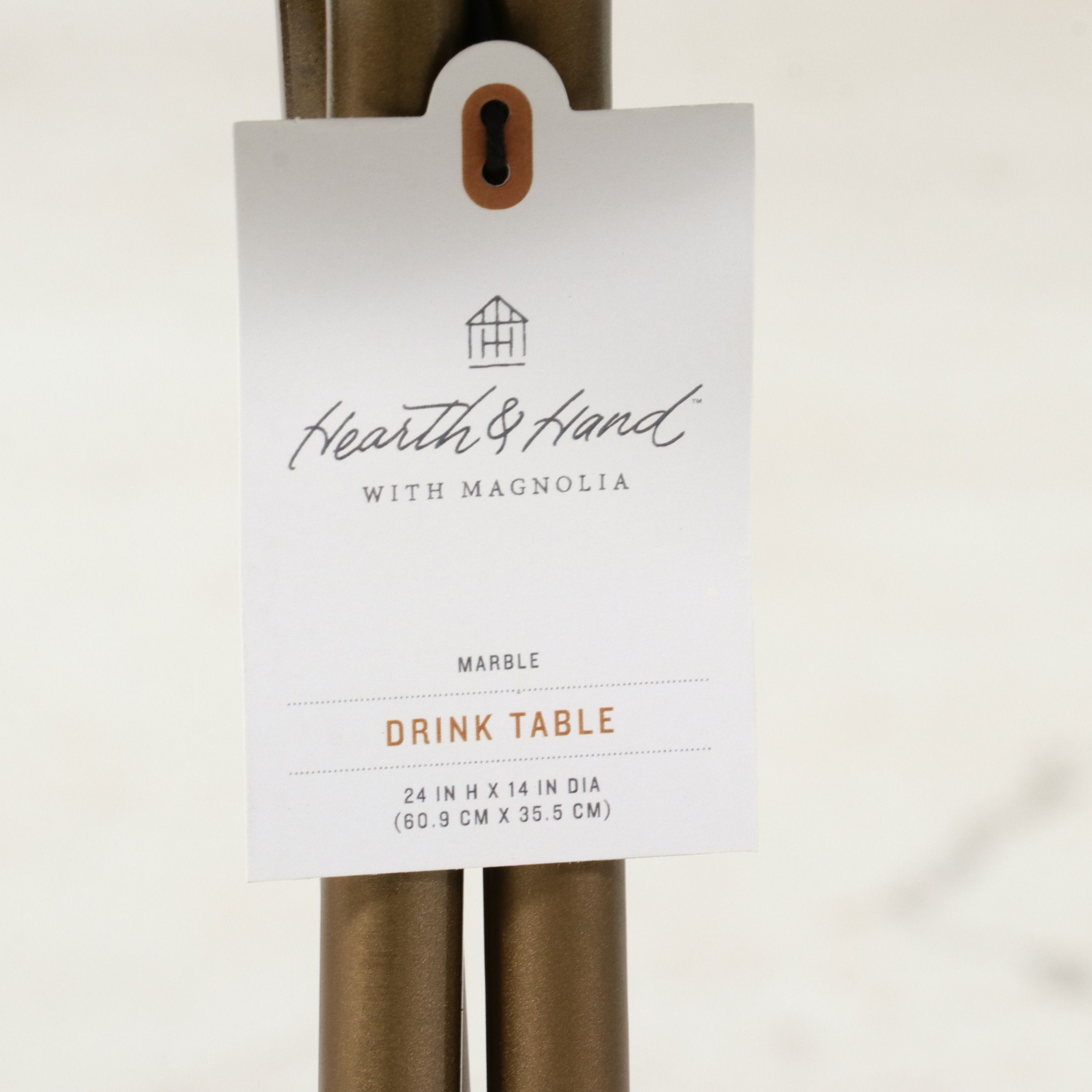 Hearth & Hand with Magnolia Marble Drink Table, 21st Century